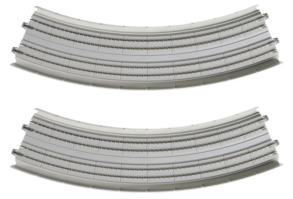 20-544 Kato 20-544 Pre-Cast Concrete Banked Elevated Curved Double 45 Deg.(2)