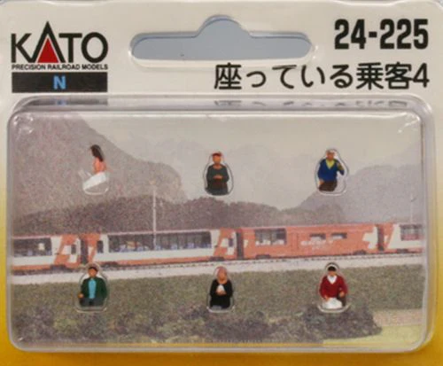 24-225 Glacier Express Seated Passengers No Legs (6) Figure Set