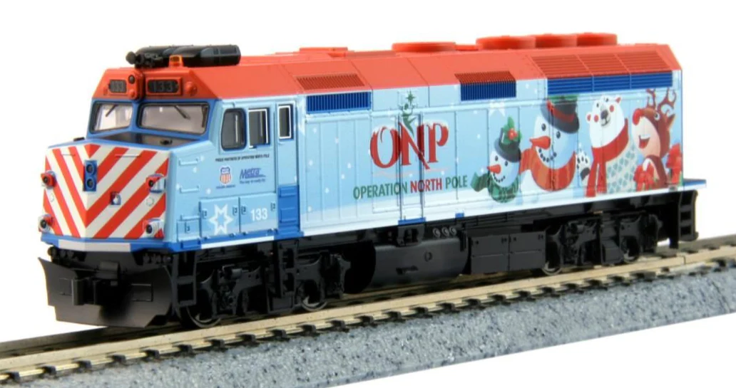 37-2016-DCC EMD F40PH ONP Christmas Train 2016 - DCC-Fitted