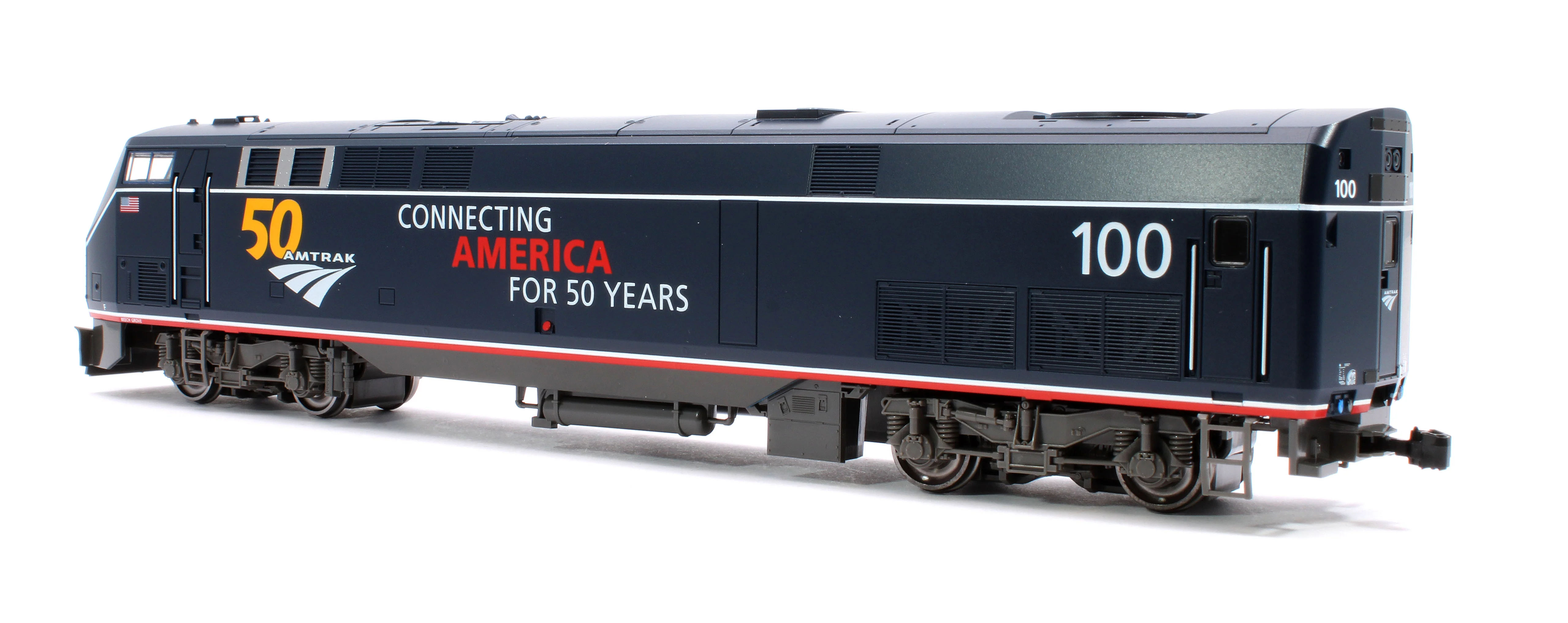37-6113 P42 Genesis Amtrak 100 W/Anniversary Logo PhV Diesel Locomotive - Image 2