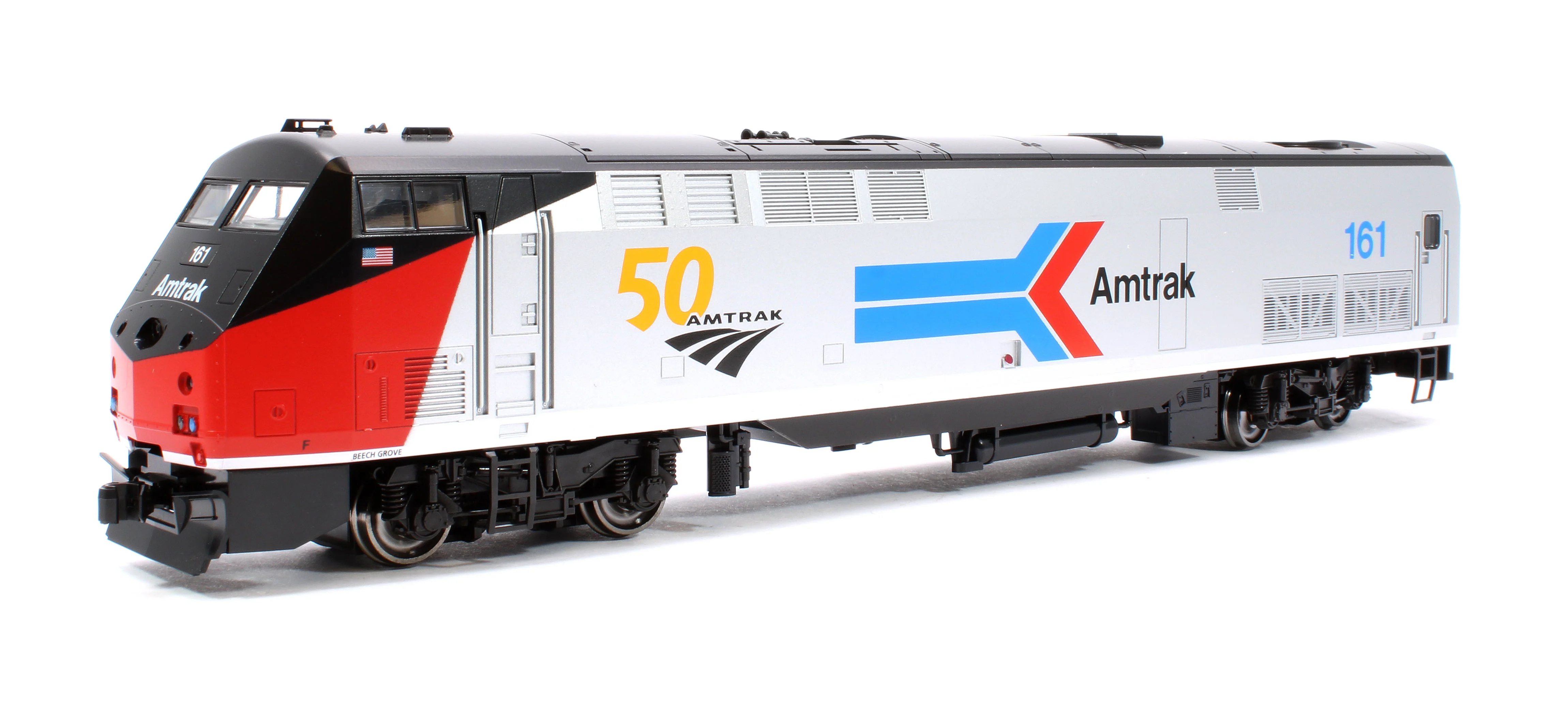 37-6114 P42 Genesis Amtrak 161 W/Anniversary Logo PhI Diesel Locomotive