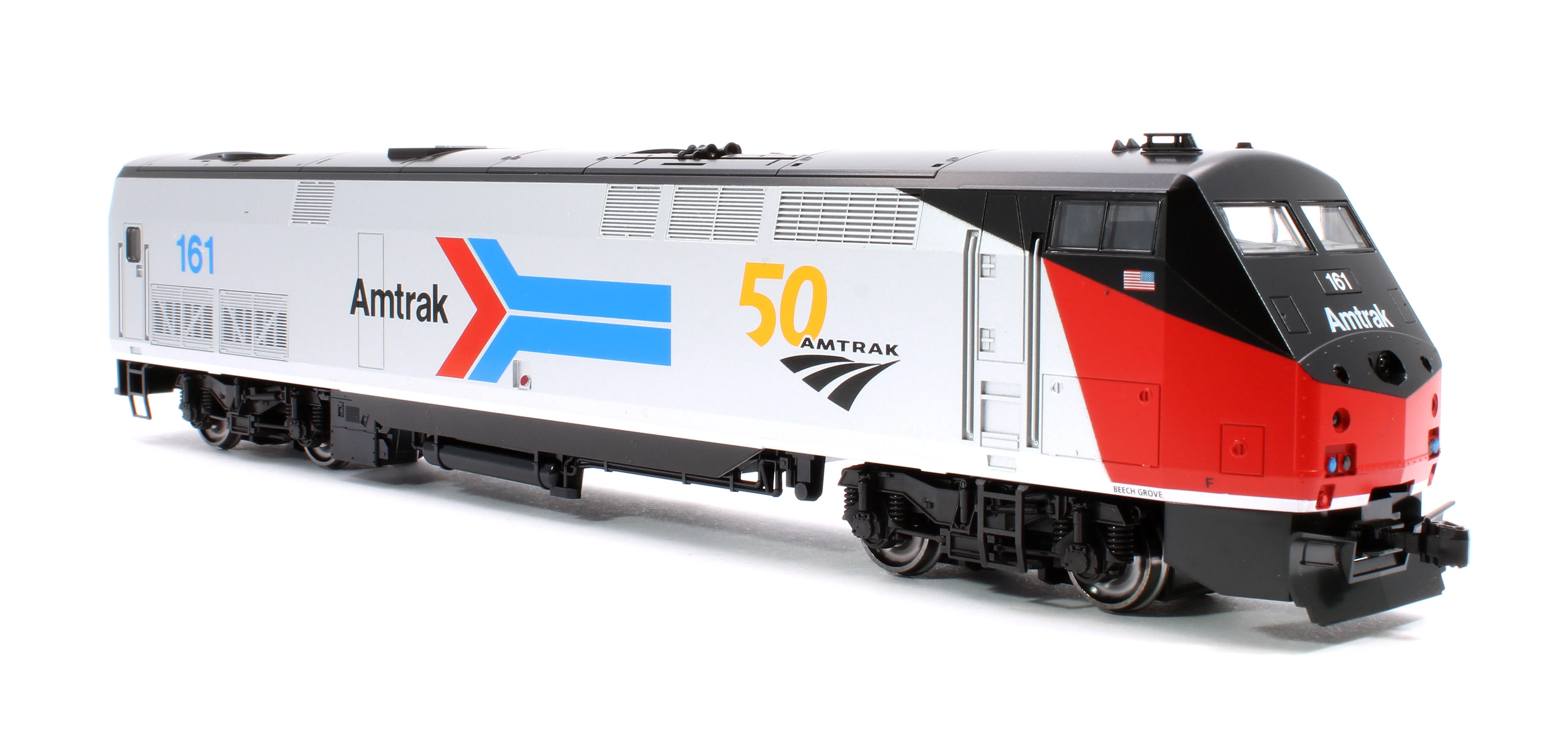 37-6114 P42 Genesis Amtrak 161 W/Anniversary Logo PhI Diesel Locomotive - Image 4