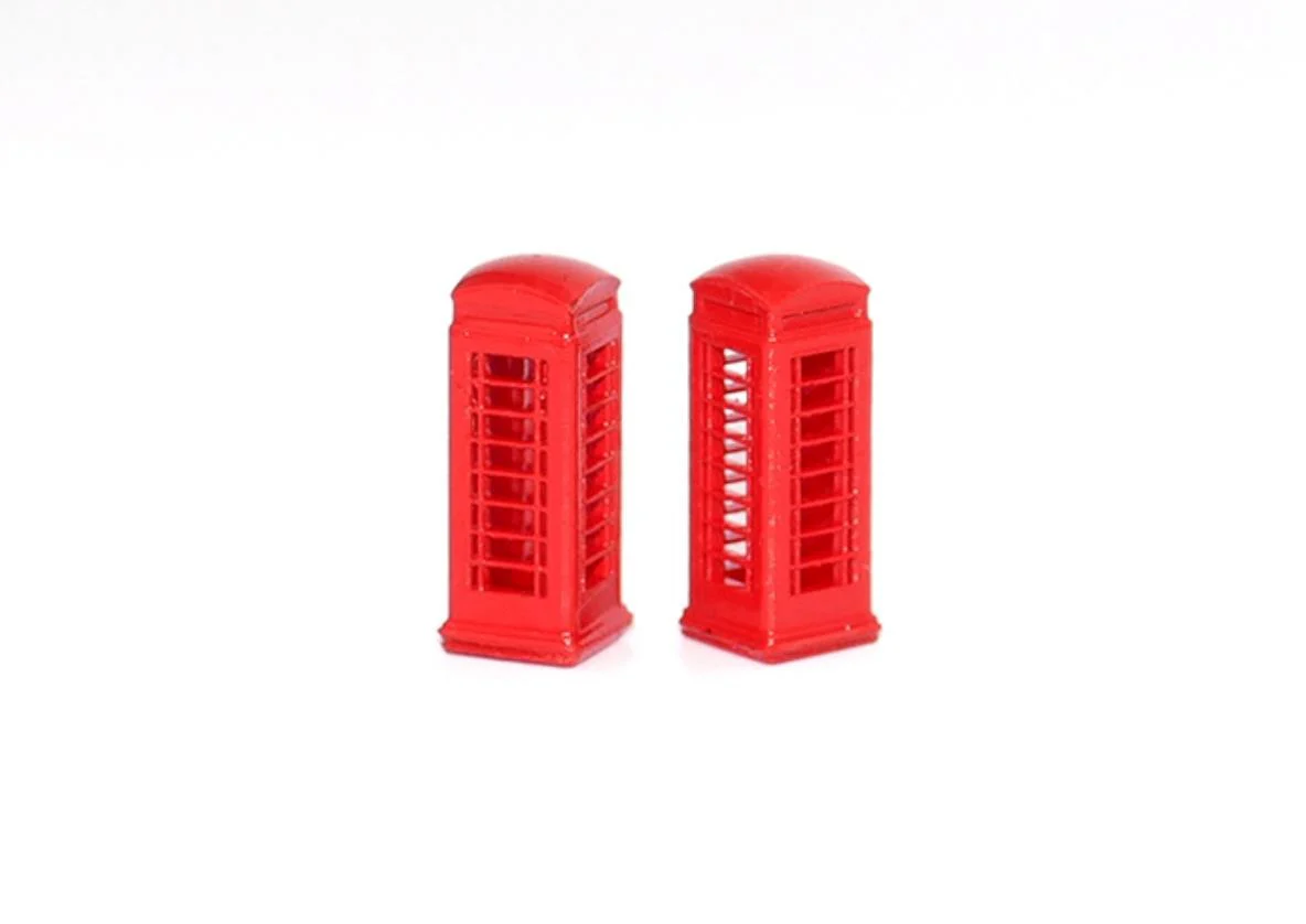 GMKD77 Telephone Boxes 2pcs (Pre-Built)