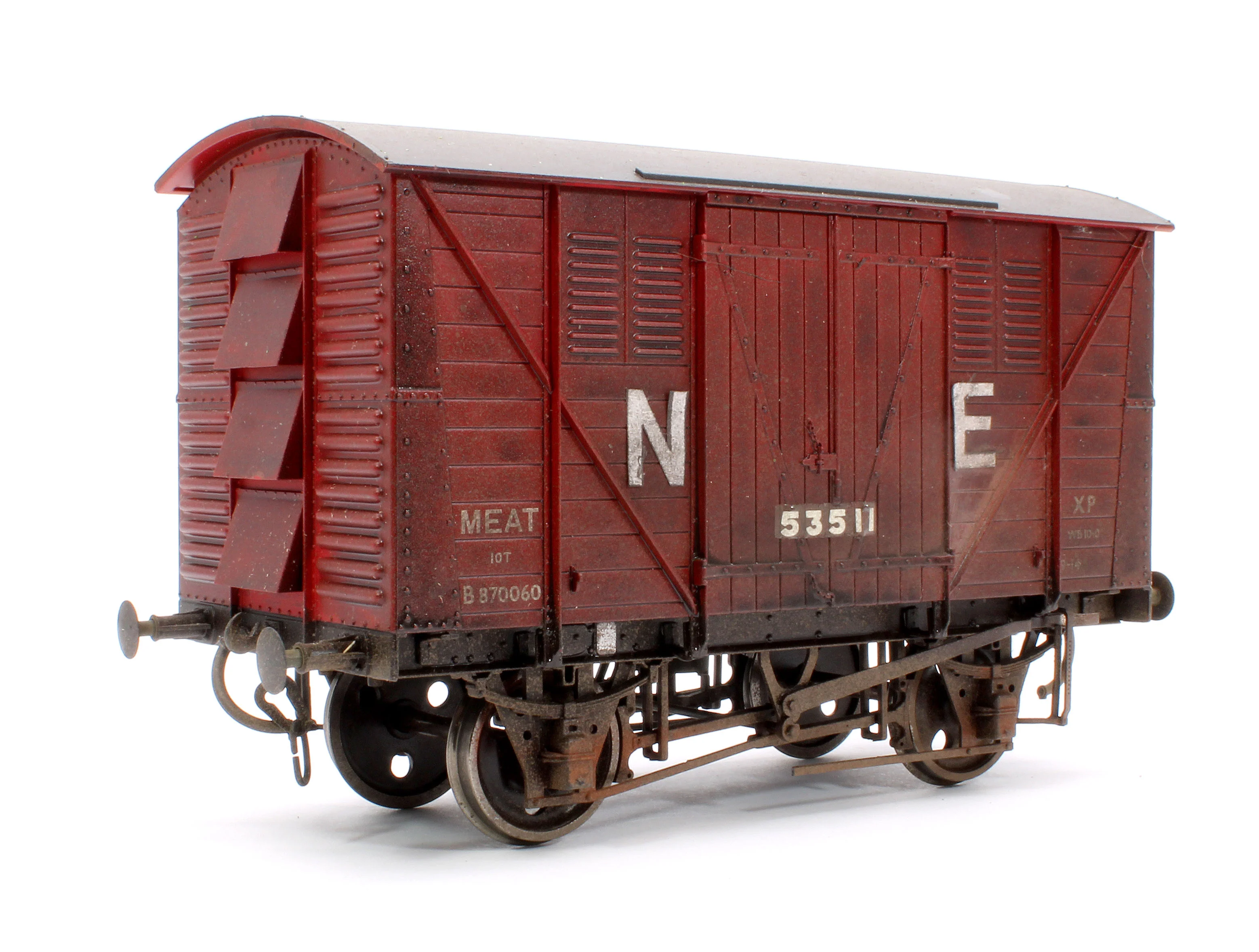 53511 Pre-Owned NE 10T Meat Van No.53511 - Weathered (Unboxed)