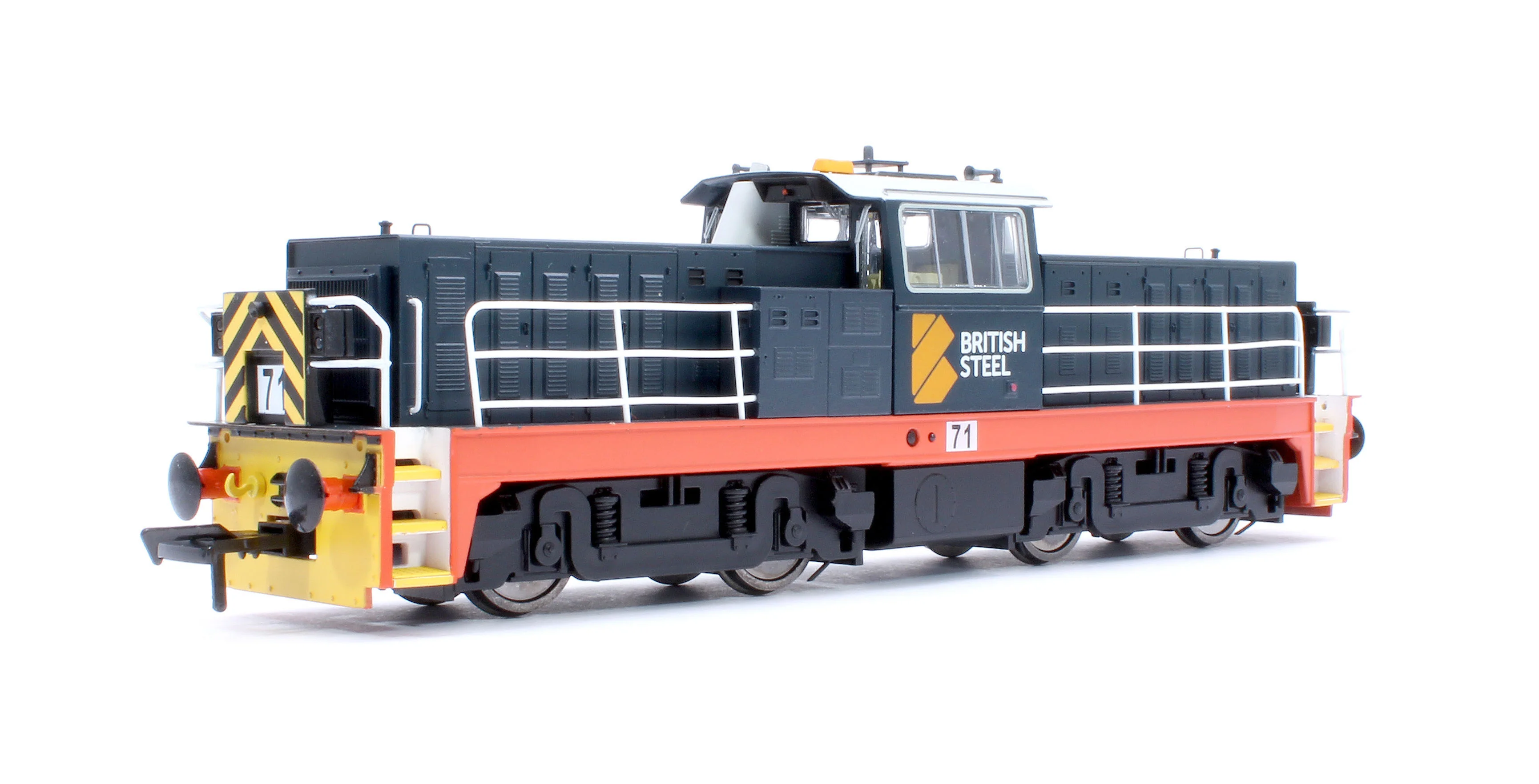 KRM-HUN-OO-F-71 Hunslet Bo-Bo in British Steel Blue No.71 Diesel Locomotive - DCC Fitted