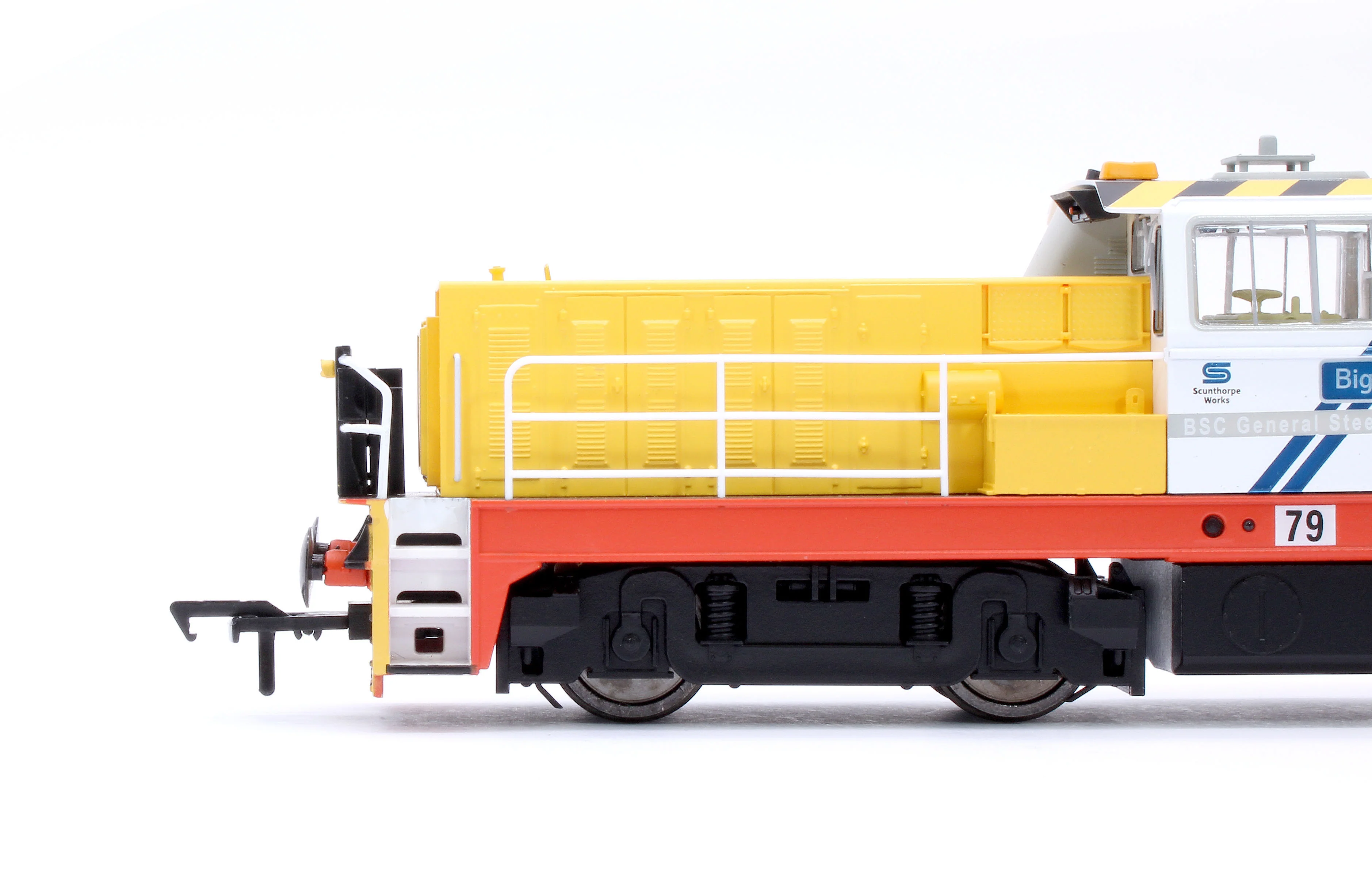 KRM-HUN-OO-S-79 Hunslet Bo-Bo in British Steel Yellow/White "Big Keith" No.79 Diesel Locomotive - DCC Sound - Image 7