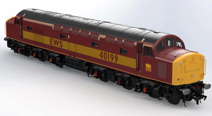 KRM-40-OO-R-199EWS Class 40 40199 EWS Diesel Locomotive