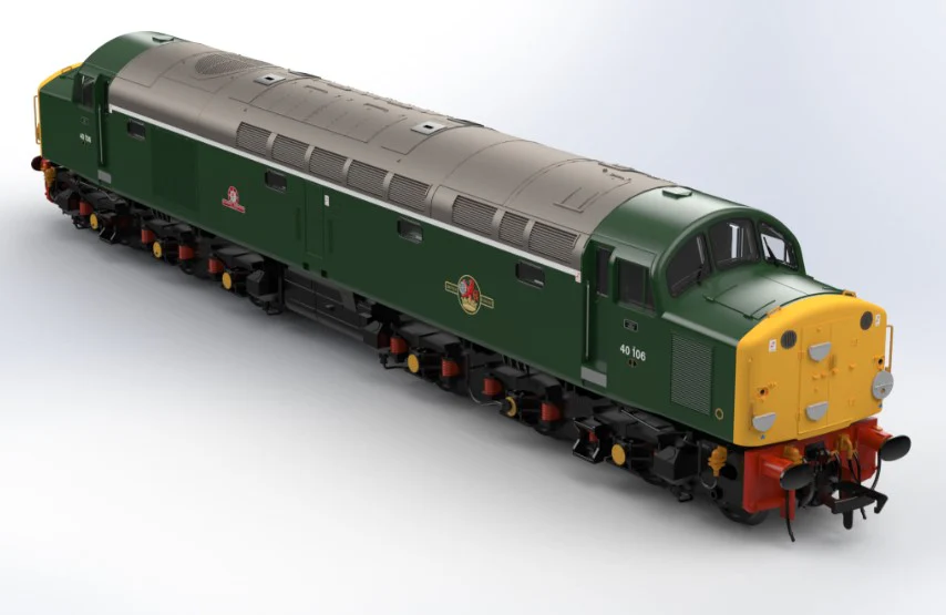 KRM-40-OO-S-106 Class 40 40106 BR Green Diesel Locomotive - DCC Sound
