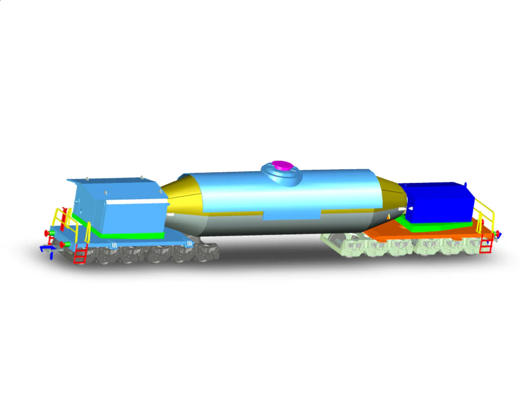 KRM-TOR-OO-DCC Pair of Torpedo Molten Iron Ore Wagons - DCC Rotating - Image 3