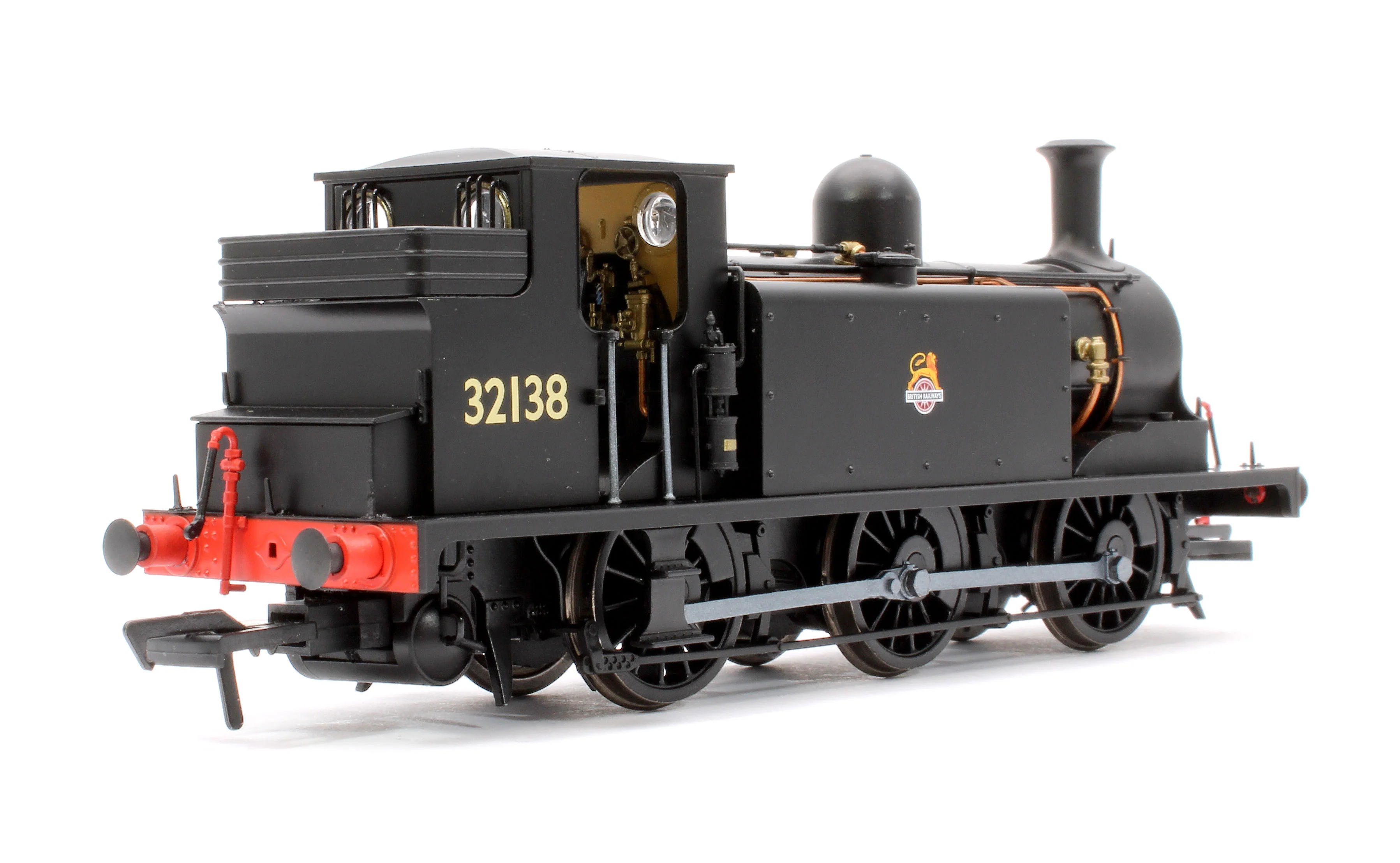 936010 LBSCR Stroudley ‘E1’ 0-6-0T No. 32138 BR Unlined Black (Early Emblem) - Steam Tank Locomotive - Image 3