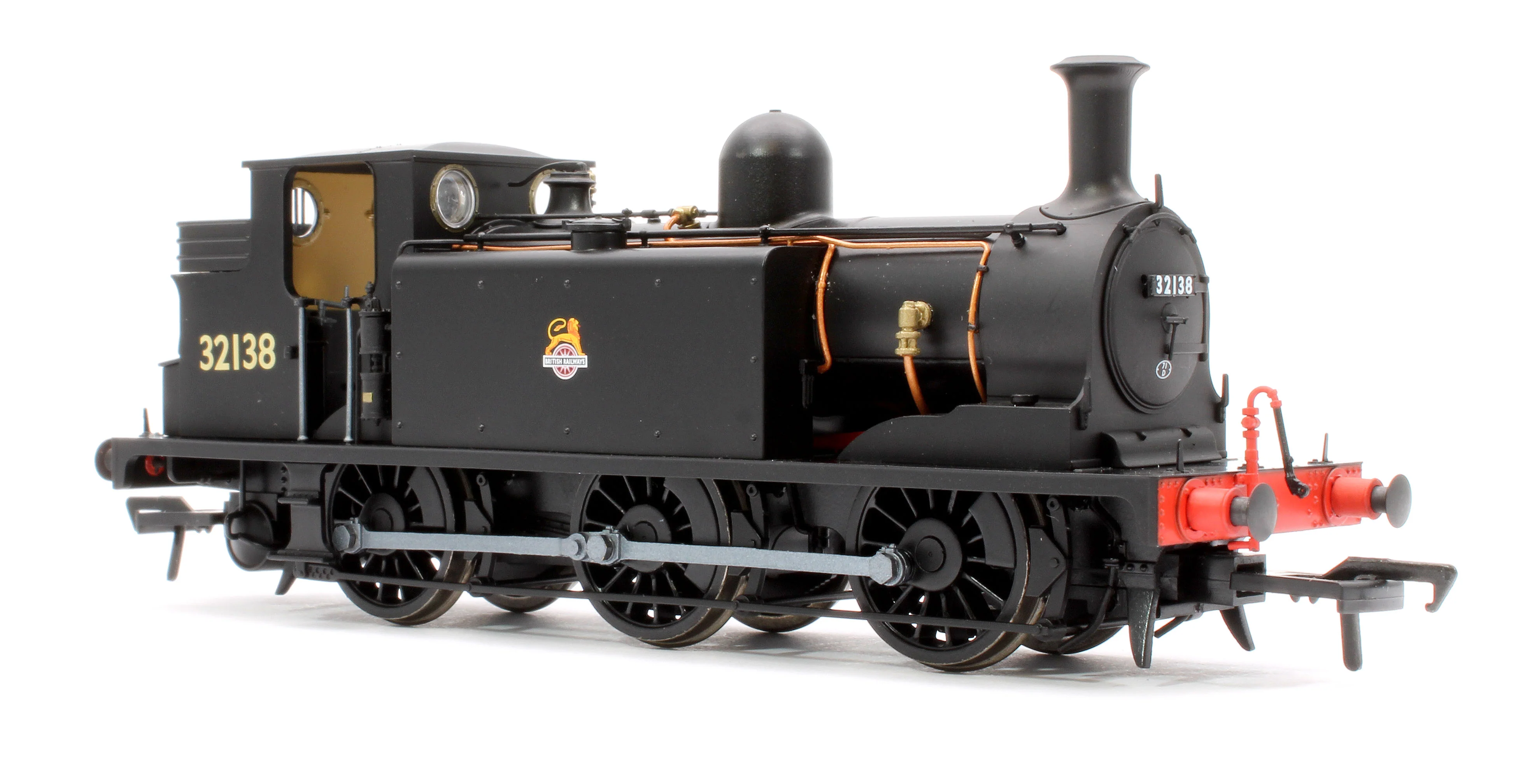 936010 LBSCR Stroudley ‘E1’ 0-6-0T No. 32138 BR Unlined Black (Early Emblem) - Steam Tank Locomotive - Image 4