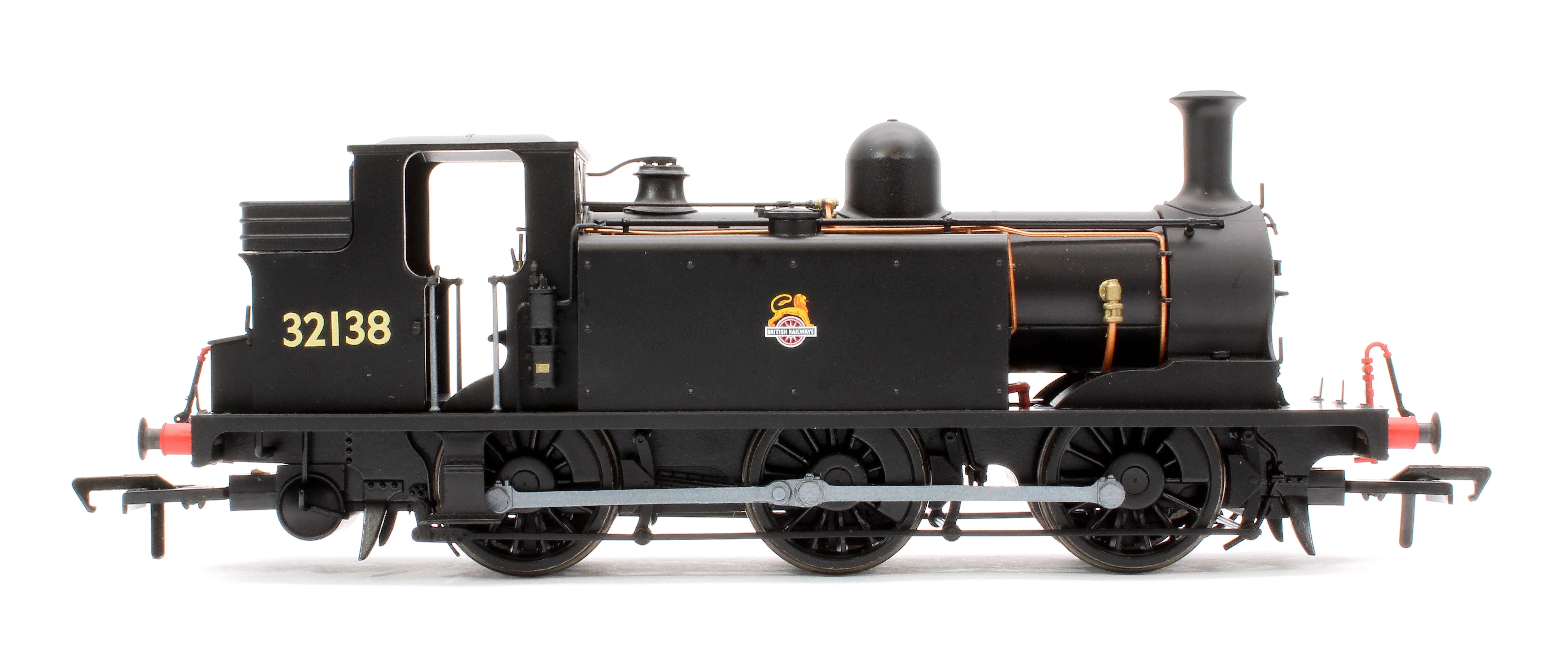 936510 LBSCR Stroudley ‘E1’ 0-6-0T No. 32138 BR Unlined Black (Early Emblem) - Steam Tank Locomotive - DCC Sound - Image 6