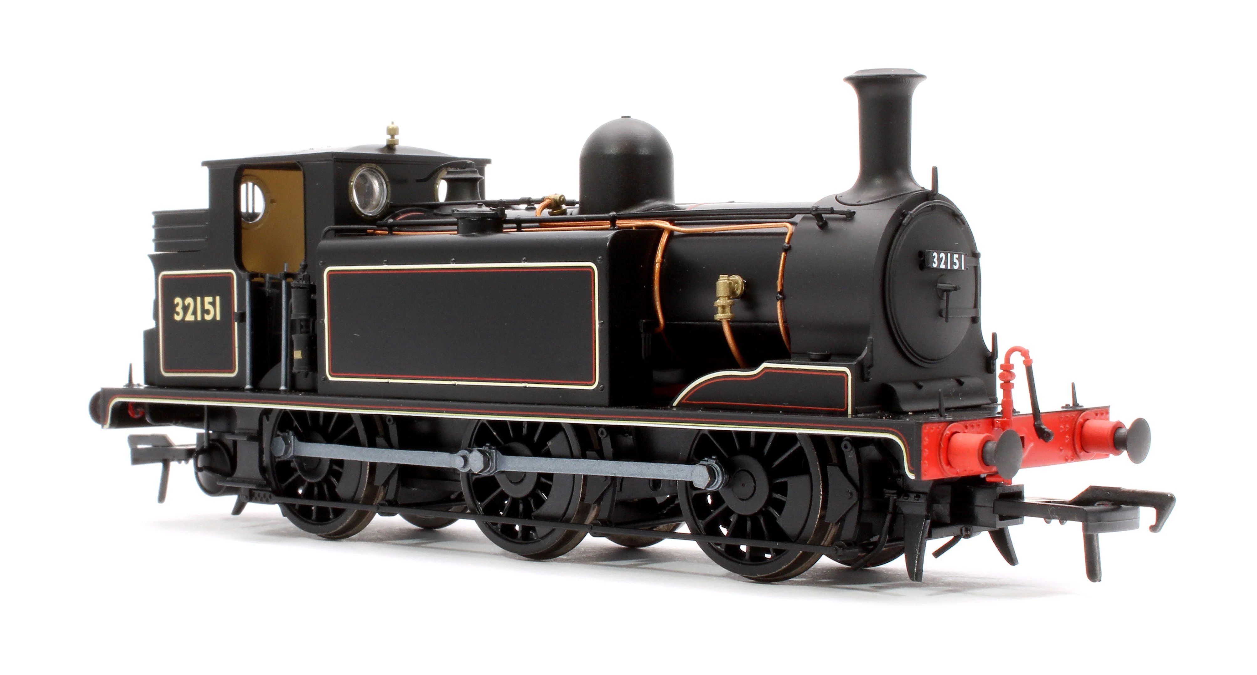 936511 LBSCR Stroudley ‘E1’ 0-6-0T No. 32151 BR Lined Black (No Emblem) - Steam Tank Locomotive - DCC Sound - Image 4