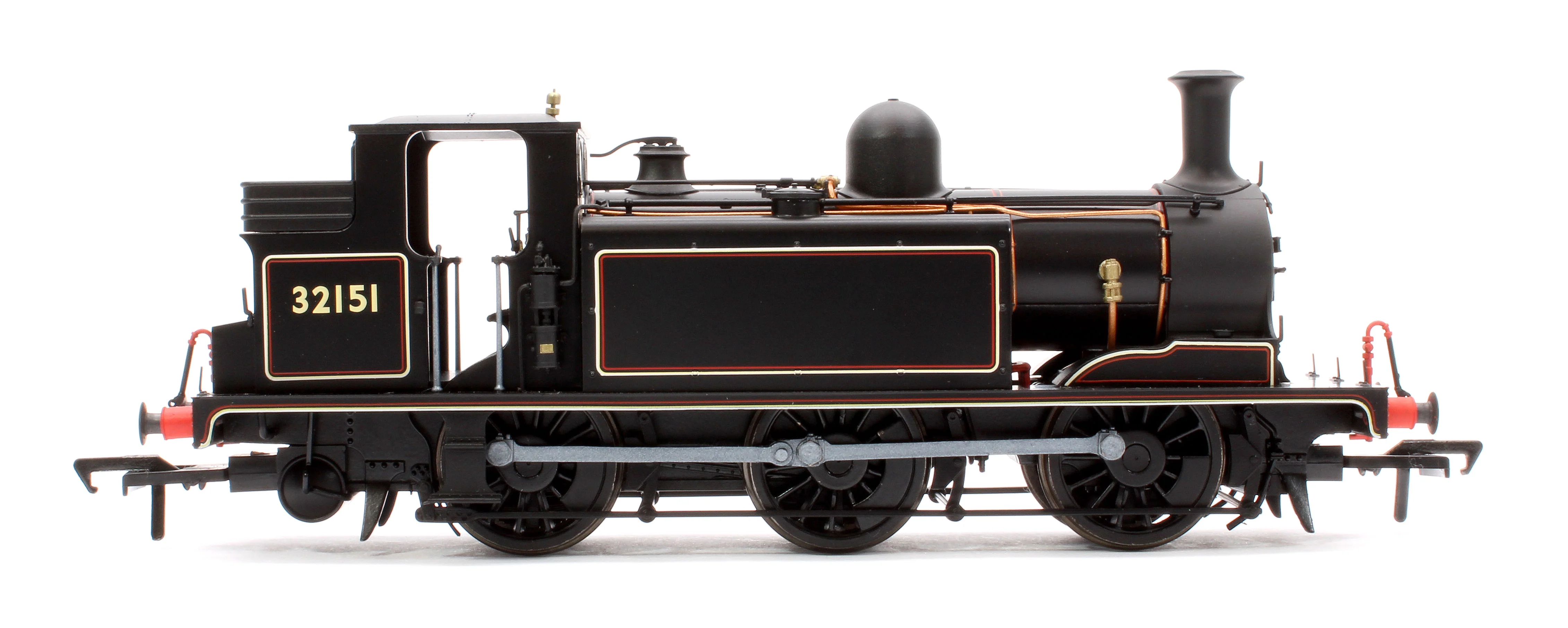 936511 LBSCR Stroudley ‘E1’ 0-6-0T No. 32151 BR Lined Black (No Emblem) - Steam Tank Locomotive - DCC Sound - Image 6