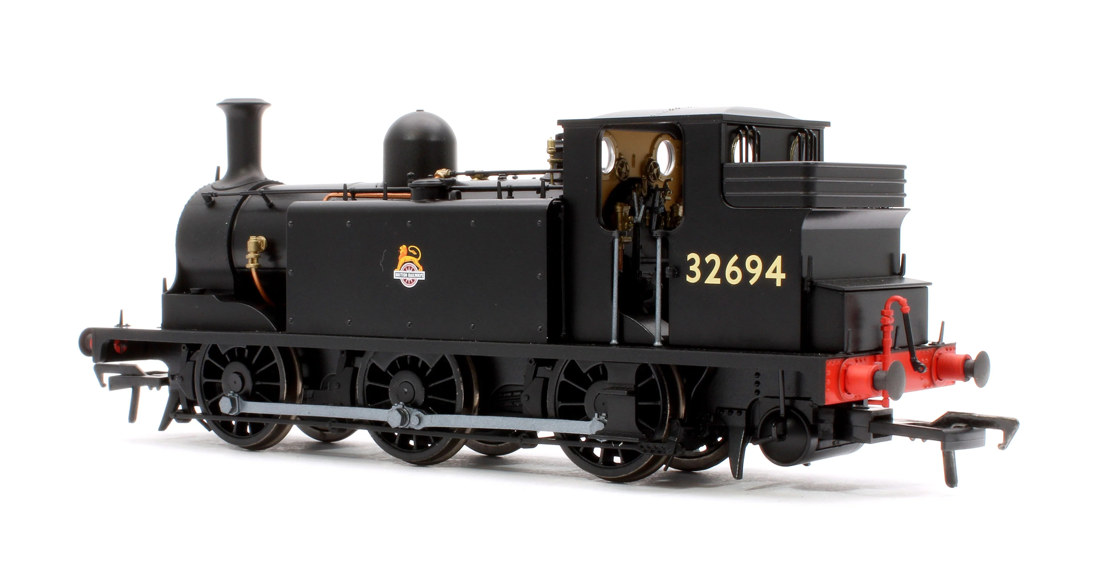 936009 LBSCR Stroudley ‘E1’ 0-6-0T No. 32694 BR Unlined Black (Early Emblem) - Steam Tank Locomotive - Image 2