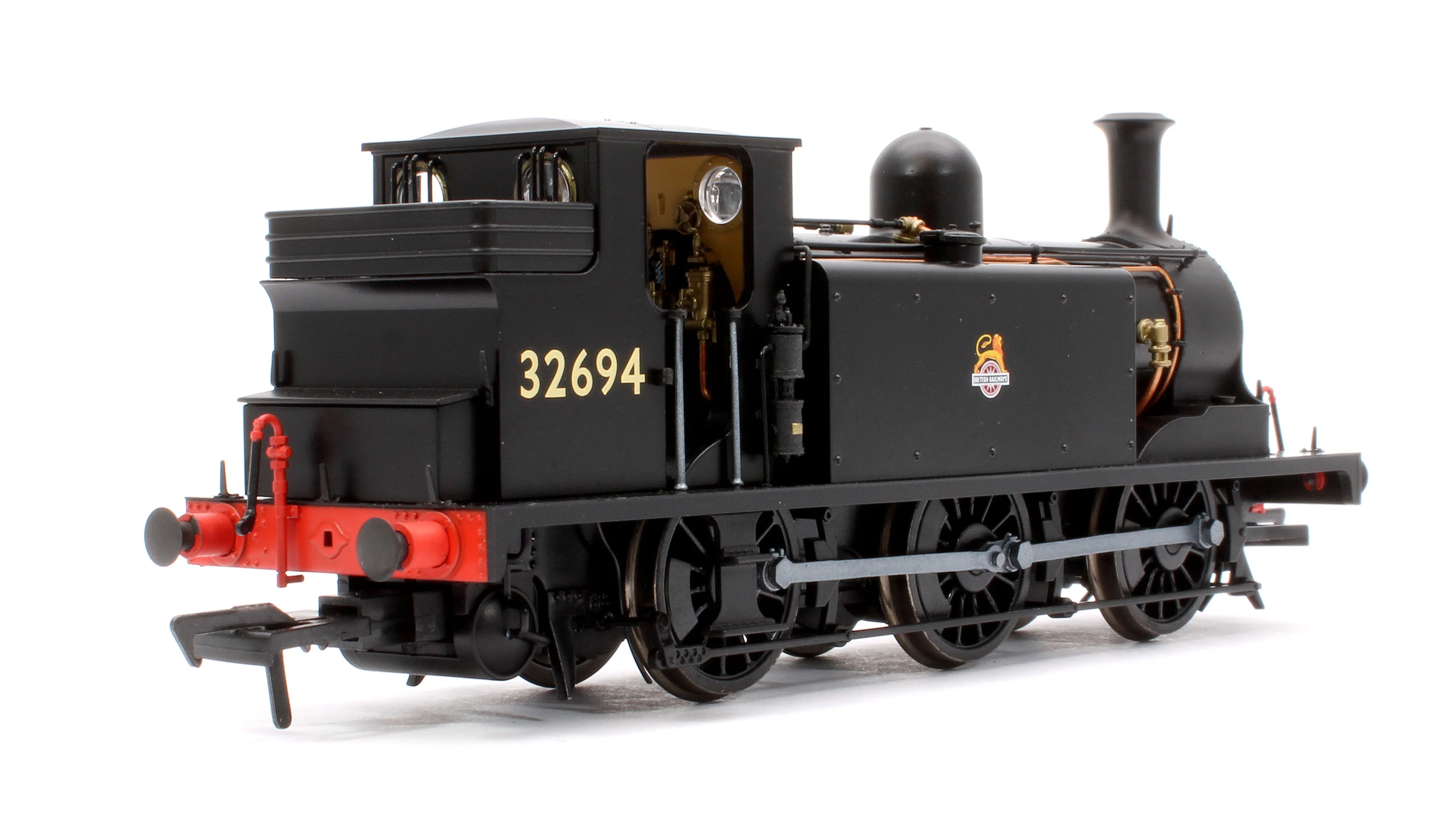 936009 LBSCR Stroudley ‘E1’ 0-6-0T No. 32694 BR Unlined Black (Early Emblem) - Steam Tank Locomotive - Image 3