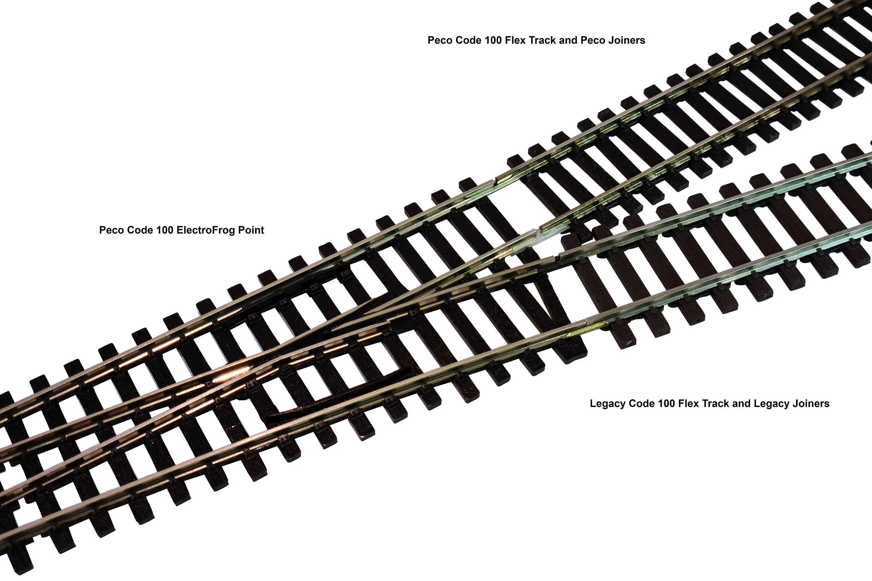 LTK-MJ100.50 Pack of 50 OO Code 100 Metal Rail Joiners - Image 2