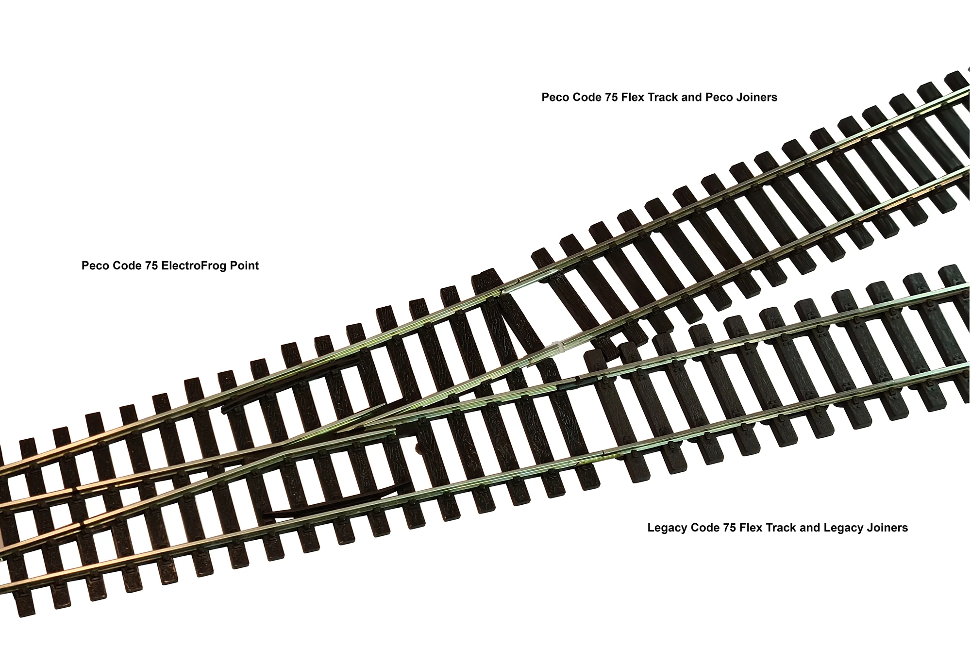 LTK-MJ75.50 Pack of 50 OO Code 75 Metal Rail Joiners - Image 2
