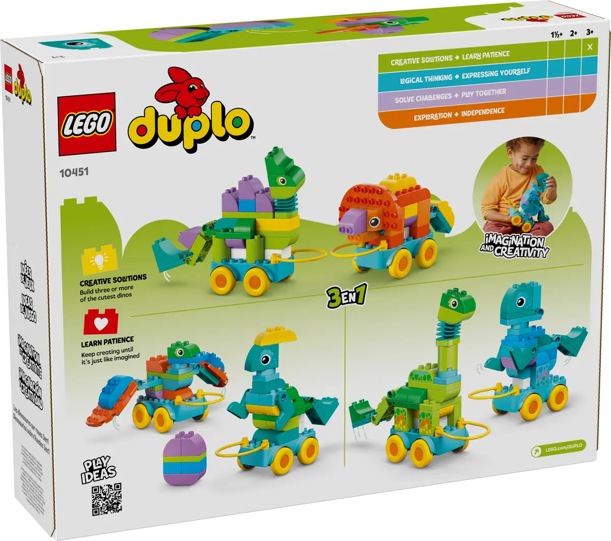 10451 Lego Duplo 3in1 Dinosaurs on Wheels - 10451 - Image 10