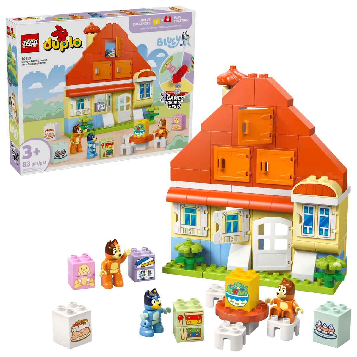 10459 Lego Duplo Bluey's Family House with Memory Game - 10459