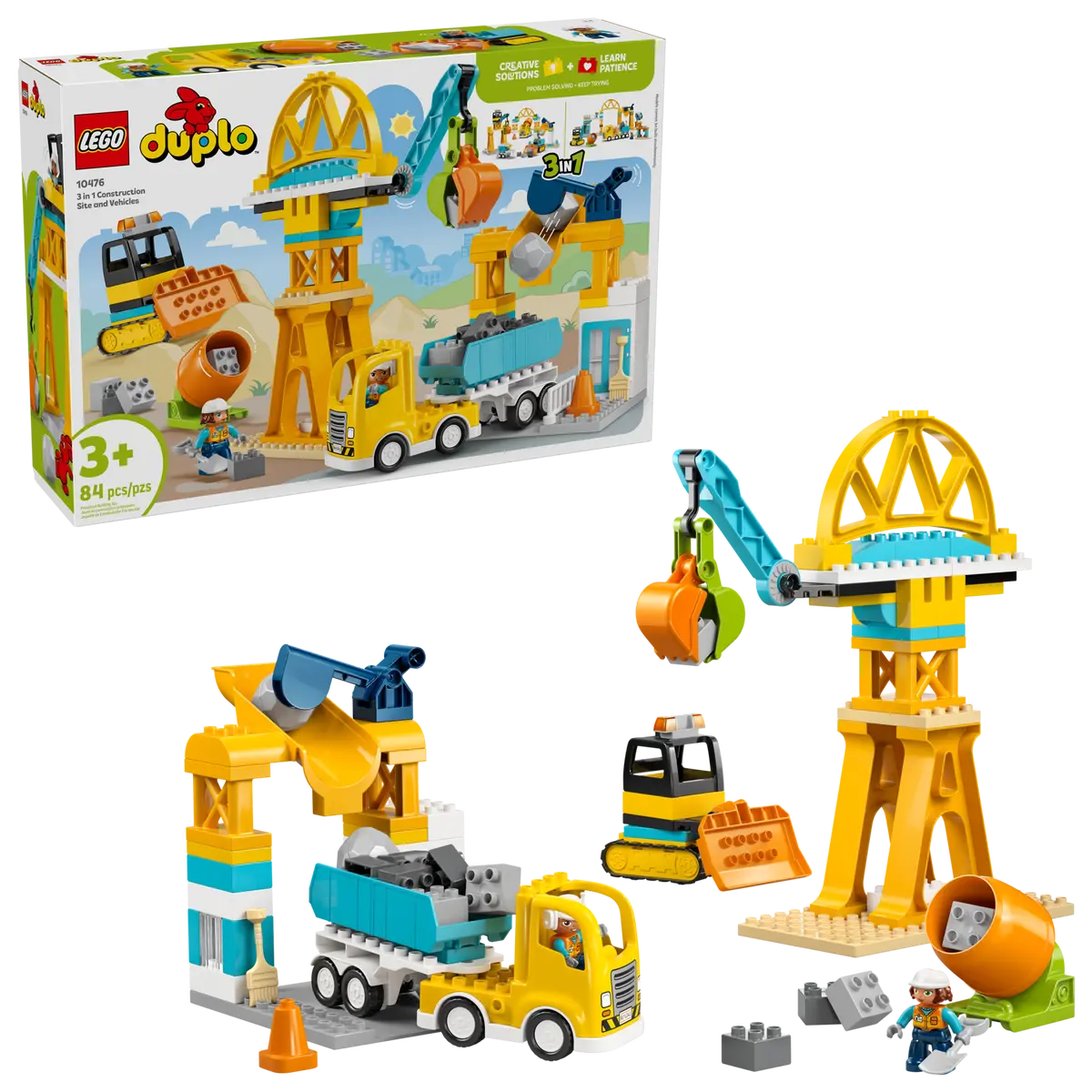 10476 Lego Duplo 3 in 1 Construction Site and Vehicles - 10476