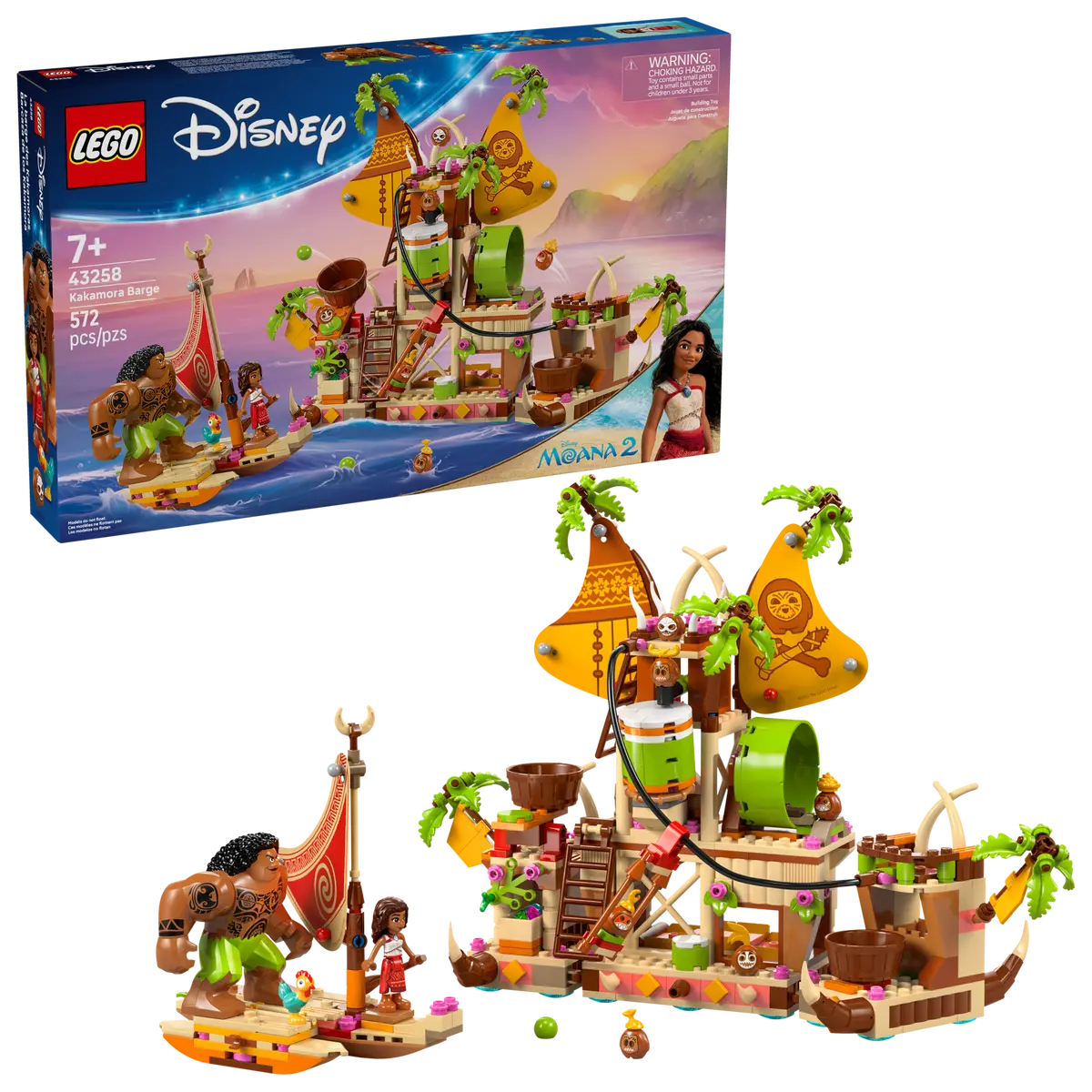 43258 Lego Disney Moana 2 Kakamora Barge - 43258