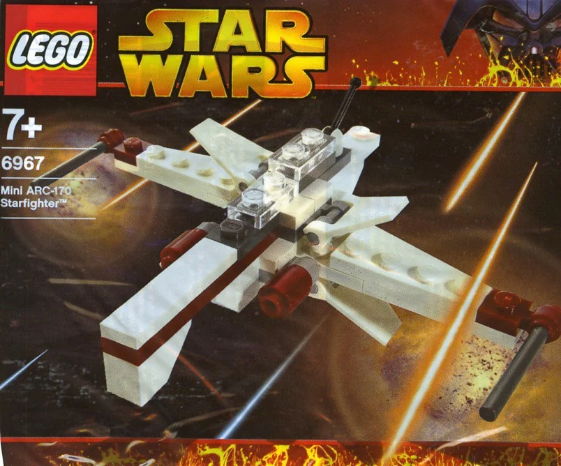 6967 Pre-Owned Lego Star Wars Mini ARC-170 (GWP) - 6967 - Image 2