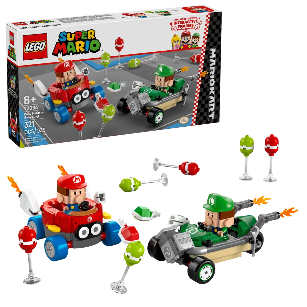72034 Lego Super Mario™ Mario Kart™ – Baby Mario vs. Baby Luigi - 72034