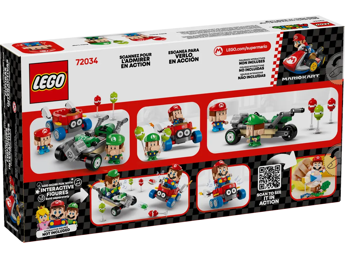 72034 Lego Super Mario™ Mario Kart™ – Baby Mario vs. Baby Luigi - 72034 - Image 9