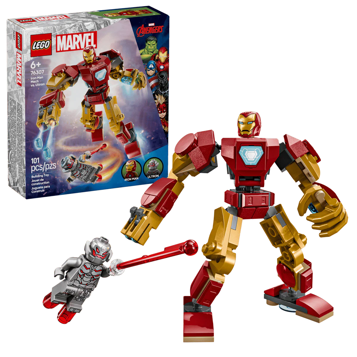 76307 Lego Marvel Iron Man Mech vs. Ultron - 76307