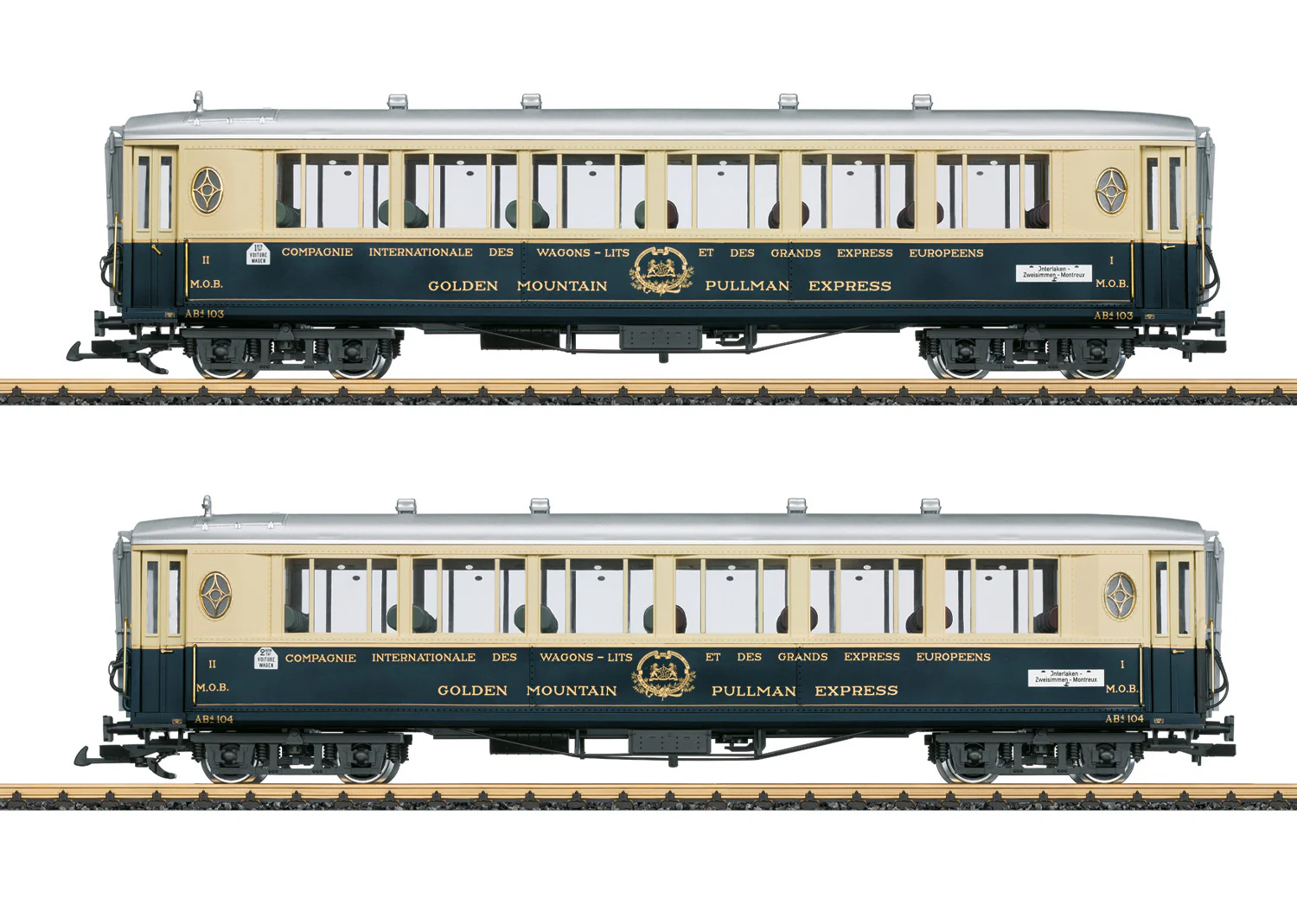 L36660 Golden Mountain Pullman Express Passenger Car Set 1
