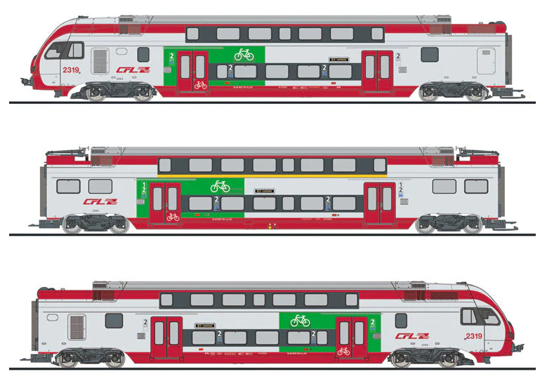 L133865 3-part electric multiple unit, "KISS", CFL, Ep.VI, WS dig.