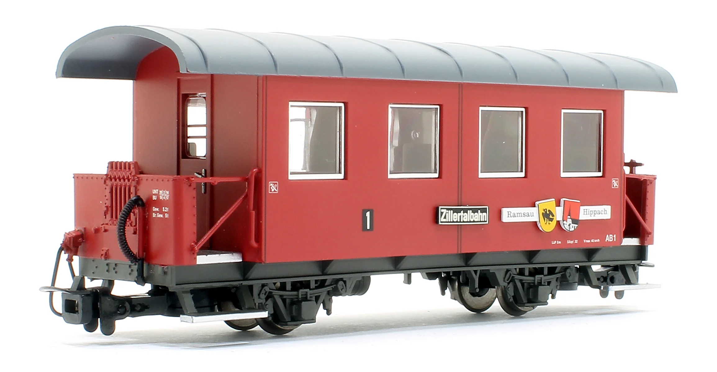 L344366 2-axle coach, AB 1, "Ramsau/Hippach", Zillertalbahn, Ep.VI - Image 2