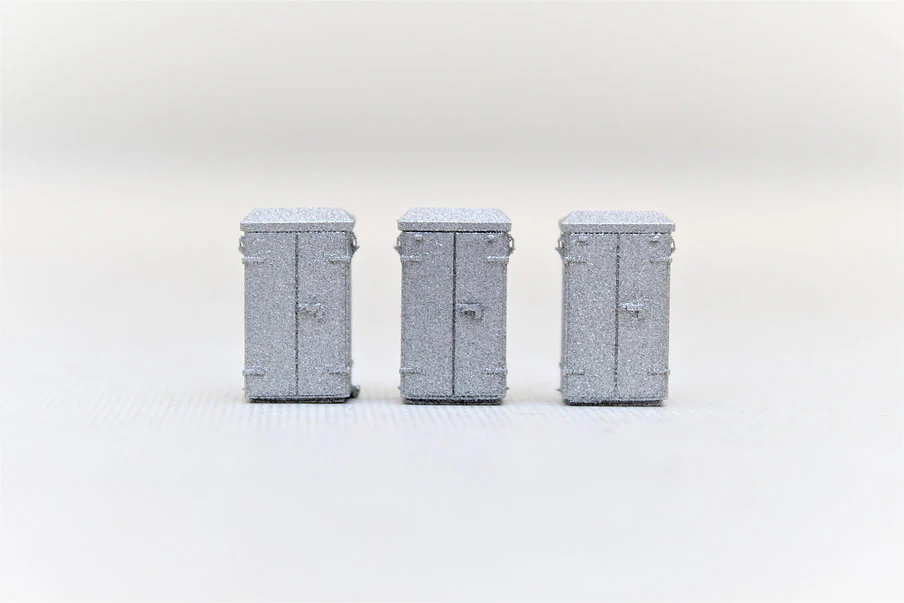 BSR4DGG4 Lineside Cabinets 4 Door - Galv Grey - Pack of 3