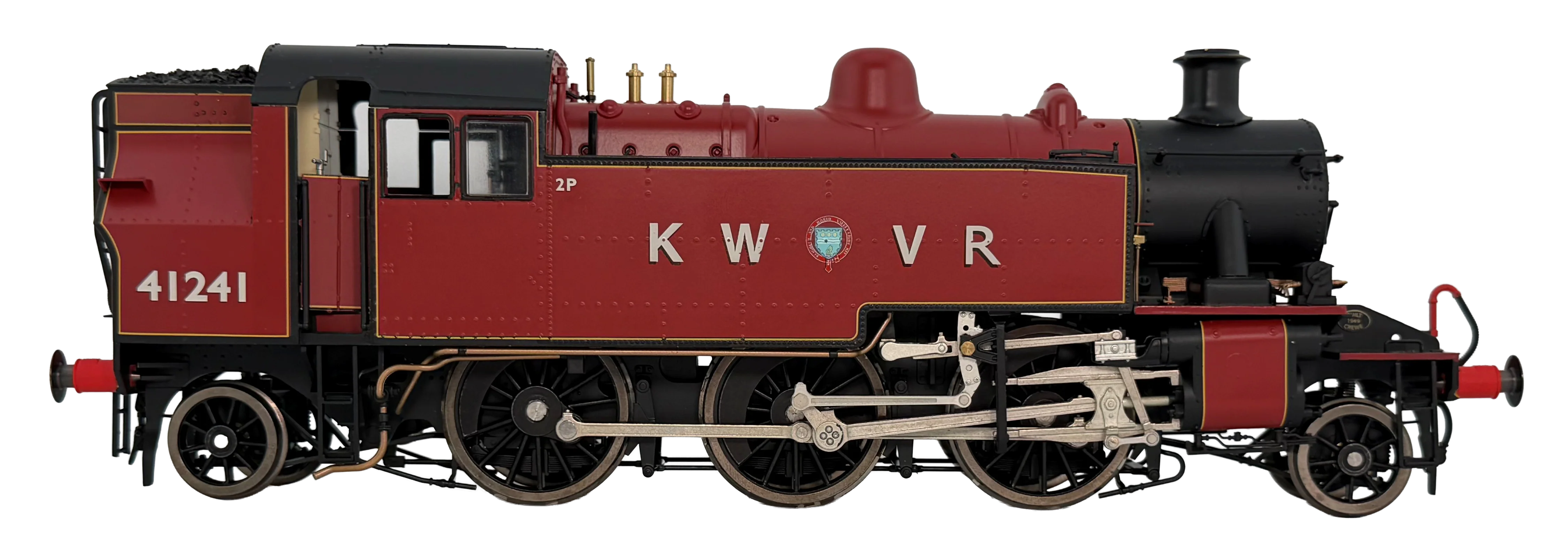 LHT-S-041-008S Ivatt Class 2 2-6-2T 41241 KWVR Crimson (As Preserved) Steam Locomotive - DCC Sound