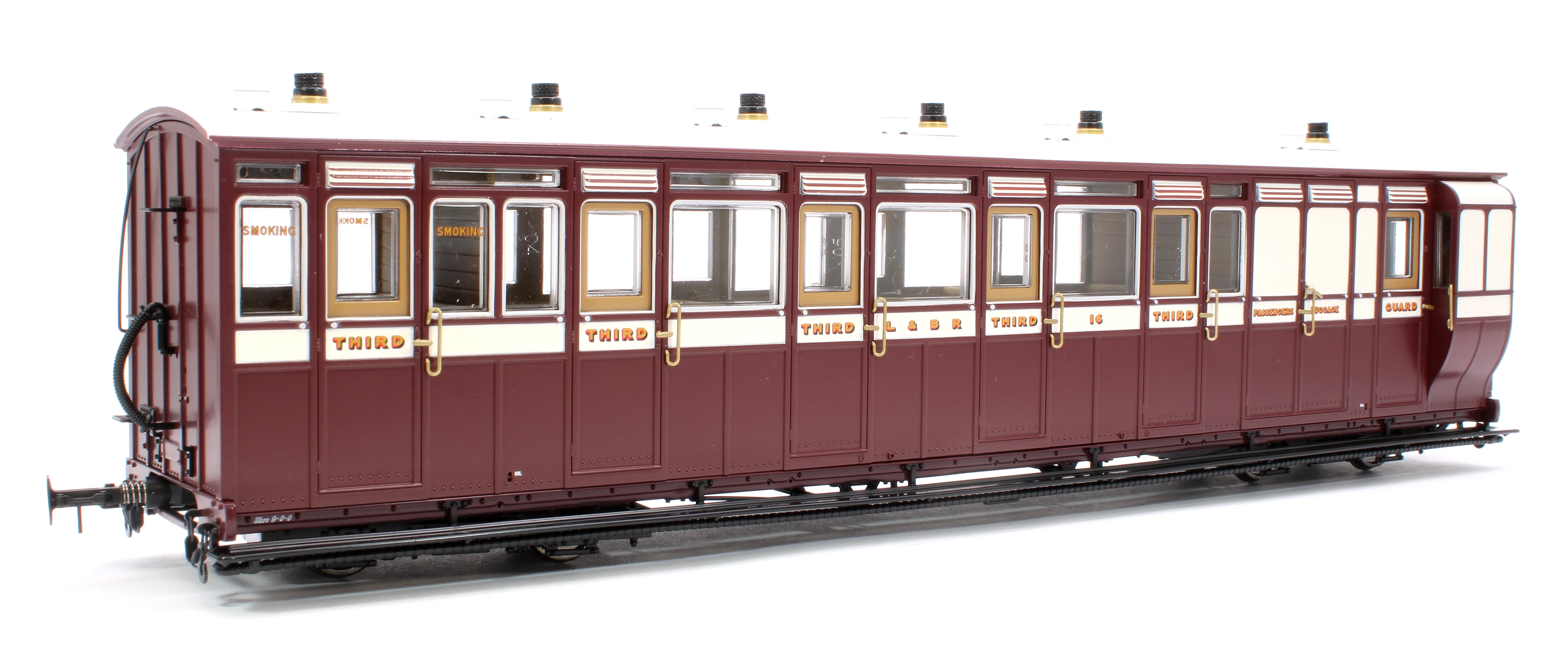 LHT-7NP-005 Lynton & Barnstaple Brake 3rd Red/Ivory No.16 1902-1922 - Image 3