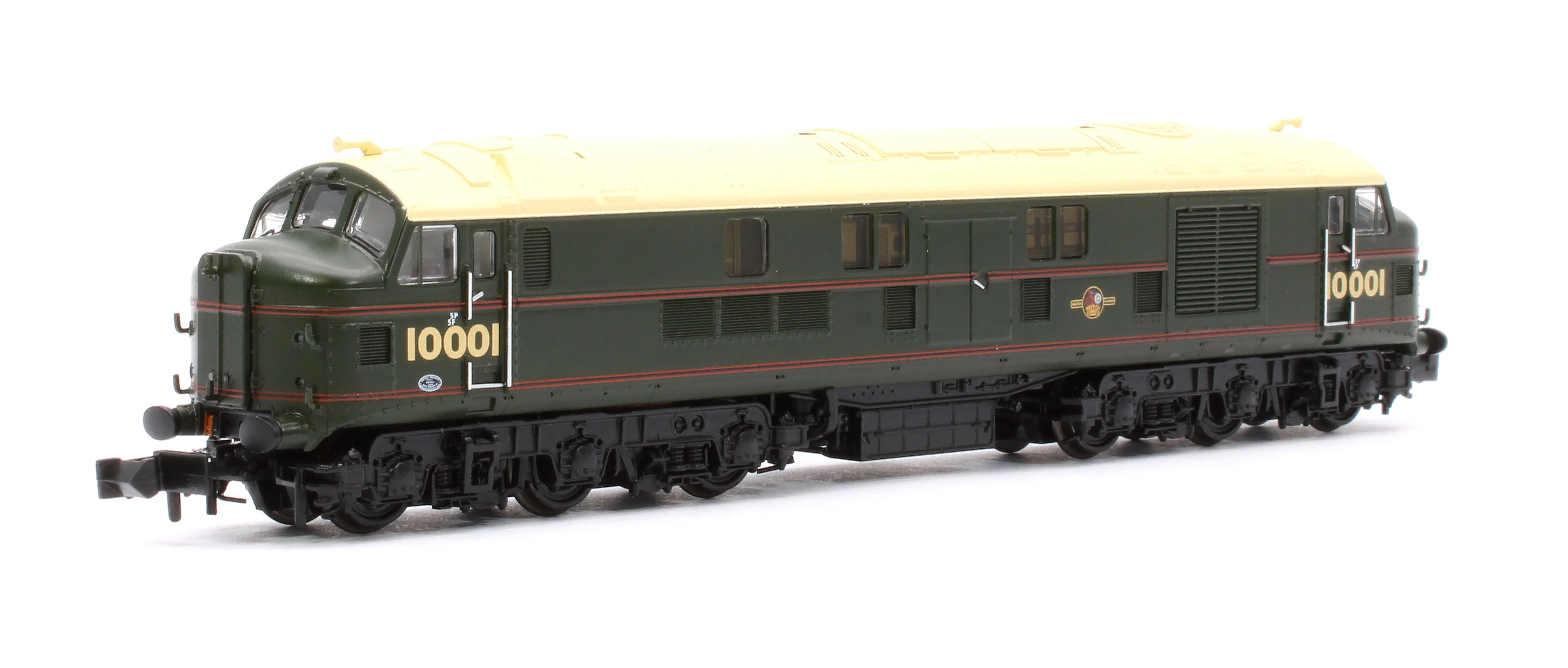 372-917SF LMS 10001 BR Lined Green (Late Crest) Diesel Locomotive - DCC Sound - Image 3