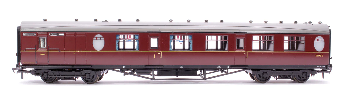 34-437A LNER Thompson Brake Composite Corridor BR Maroon No. E1193E - Image 2