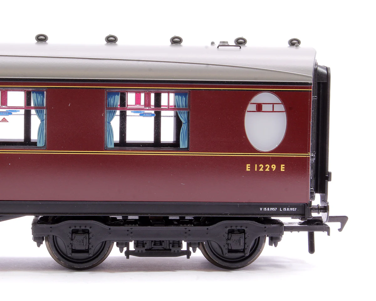 34-412A LNER Thompson Composite Corridor BR Maroon No. E1229E - Image 5