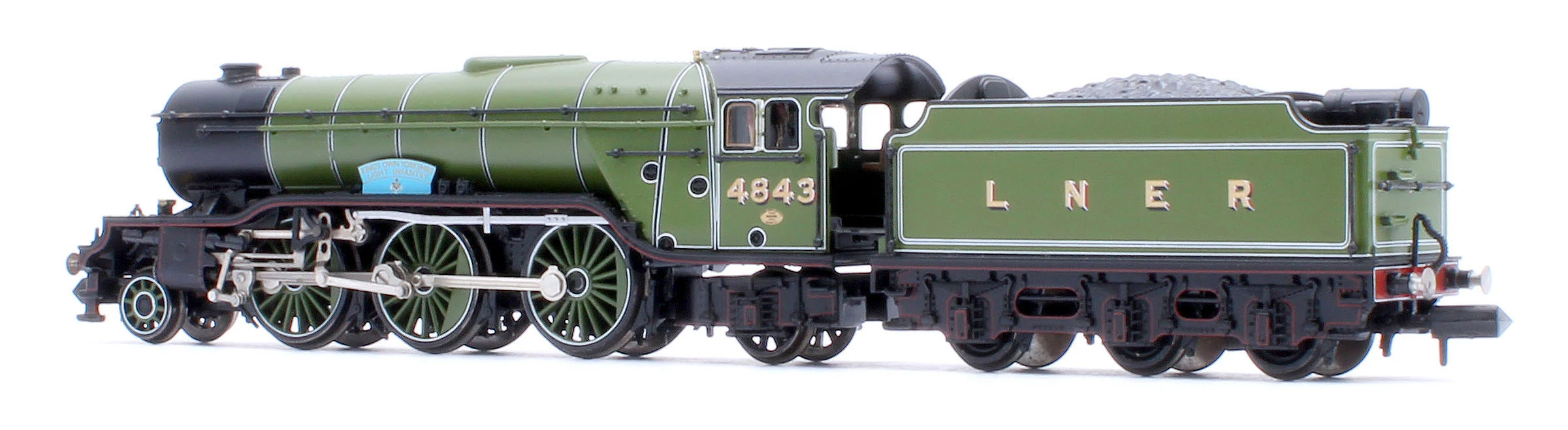 372-611 LNER V2 4843 'Kings Own Yorkshire Light Infantry' LNER Lined Green Steam Locomotive - Image 3