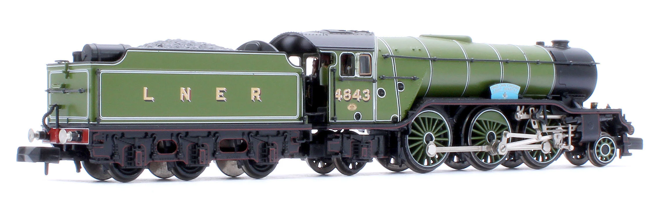 372-611 LNER V2 4843 'Kings Own Yorkshire Light Infantry' LNER Lined Green Steam Locomotive - Image 4