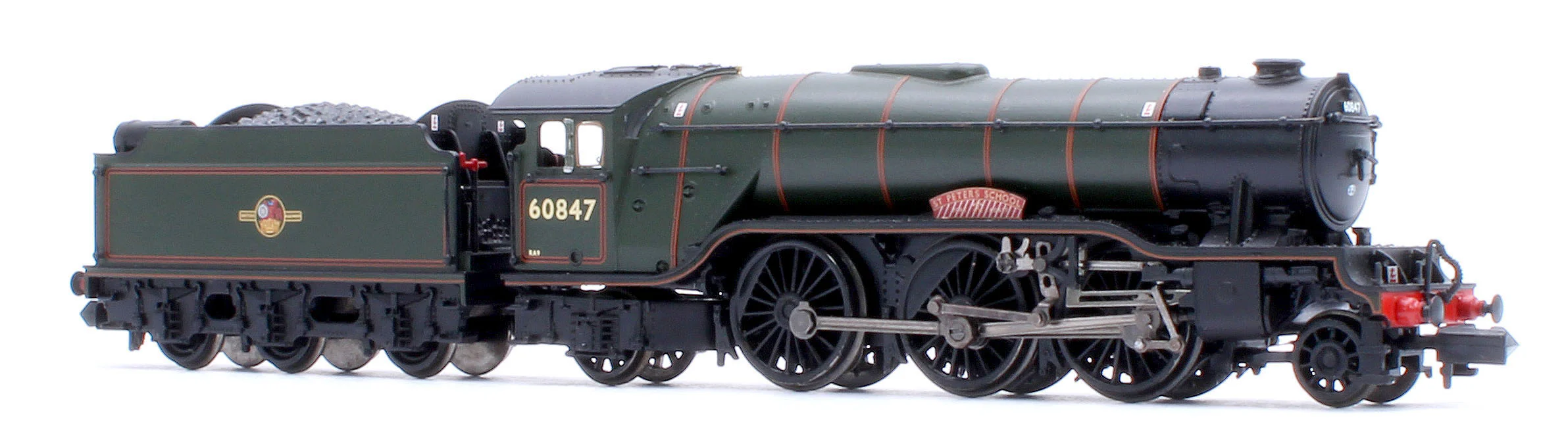 372-614SF LNER V2 60847 'St Peter's School' BR Lined Green (Late Crest) Steam Locomotive - DCC Sound - Image 6