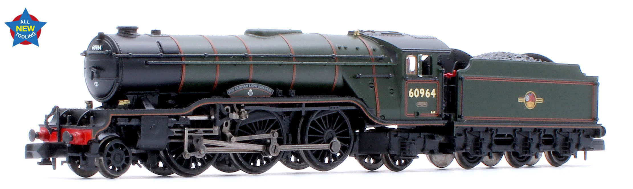 372-613 LNER V2 60964 'Durham Light Infantry' BR Lined Green (Late Crest) Steam Locomotive