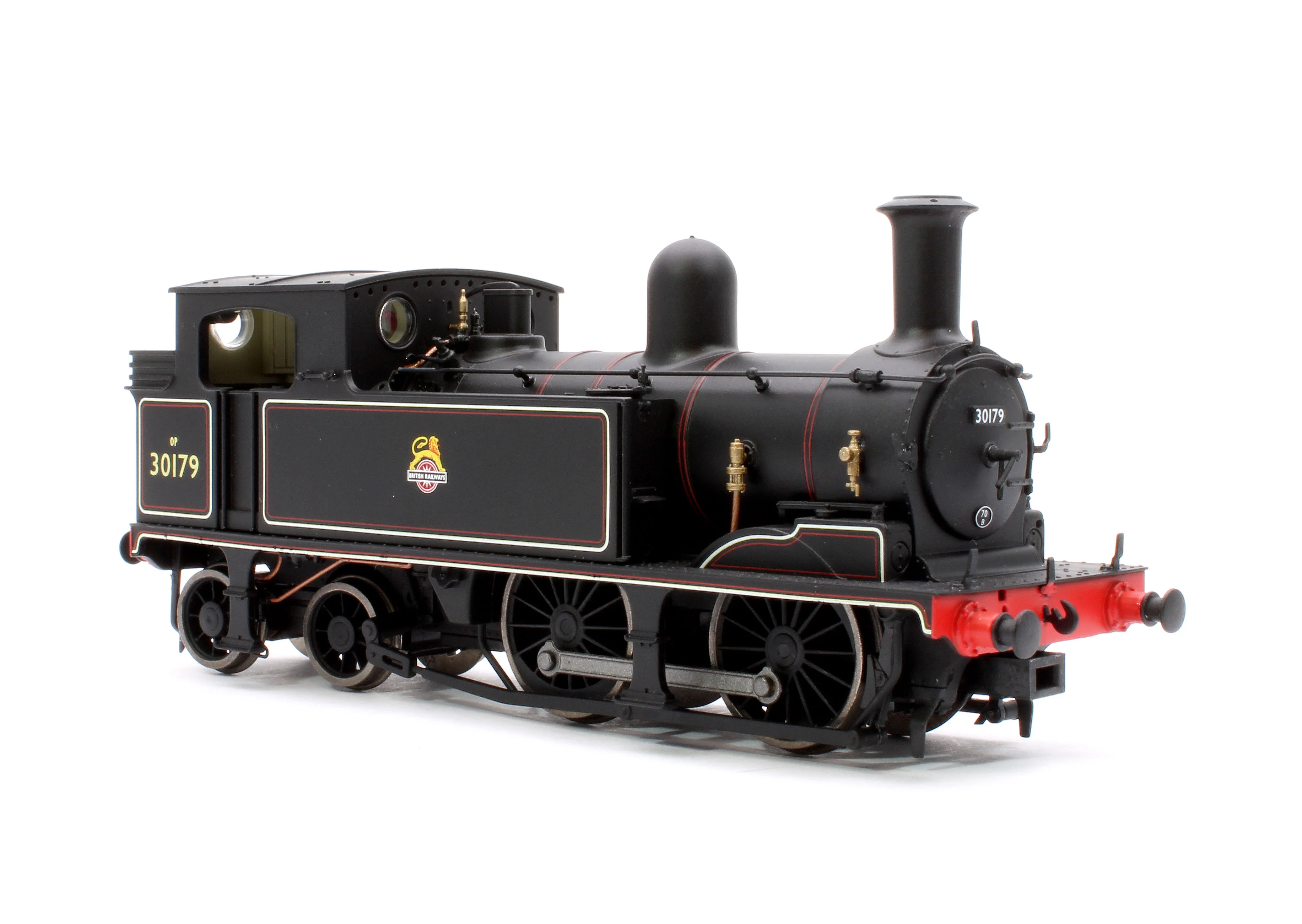 E85017 LSWR Adams O2 30179 BR Lined Black (Early Emblem) Steam Locomotive - Image 4