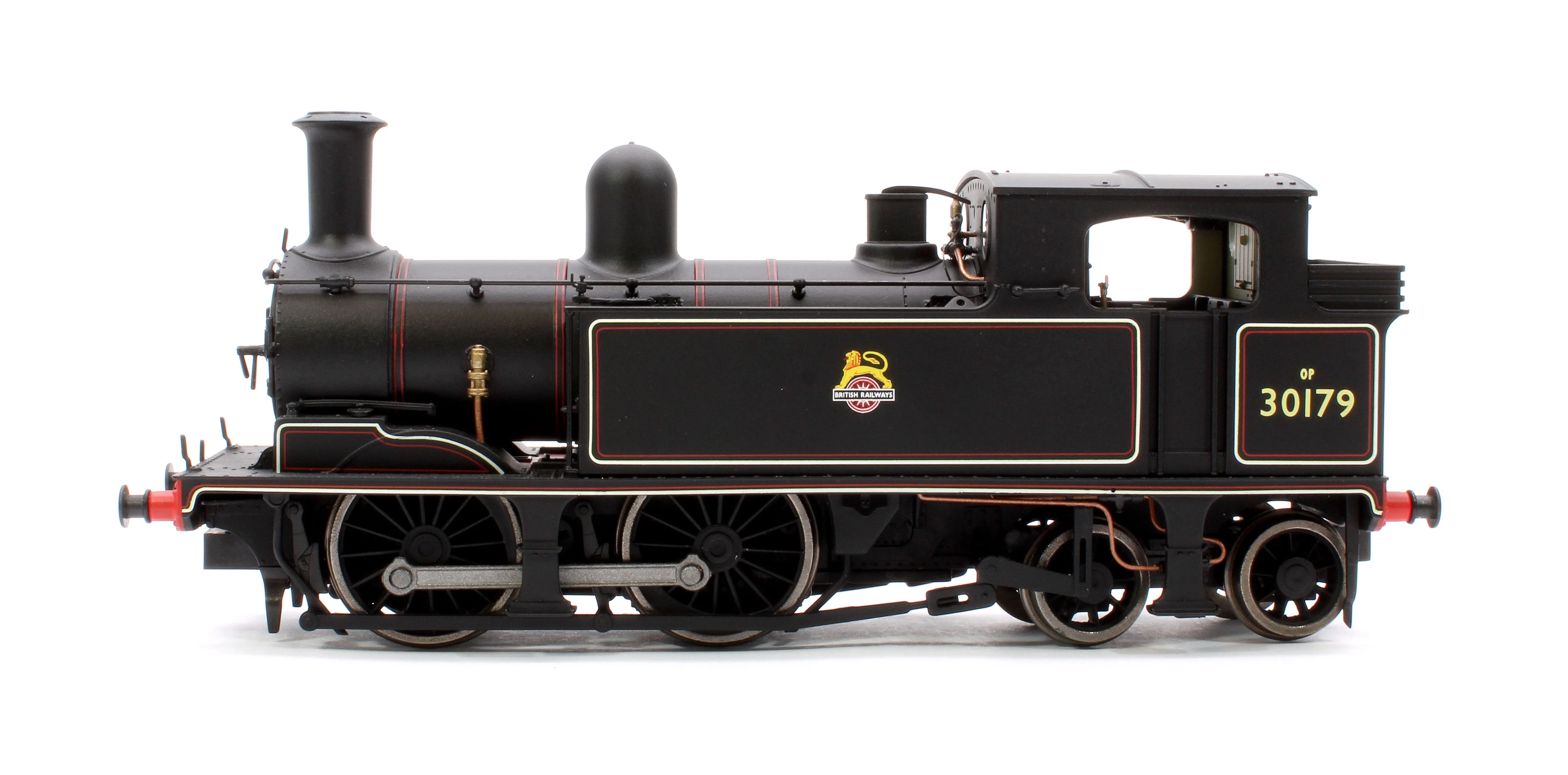 E85017 LSWR Adams O2 30179 BR Lined Black (Early Emblem) Steam Locomotive - Image 5