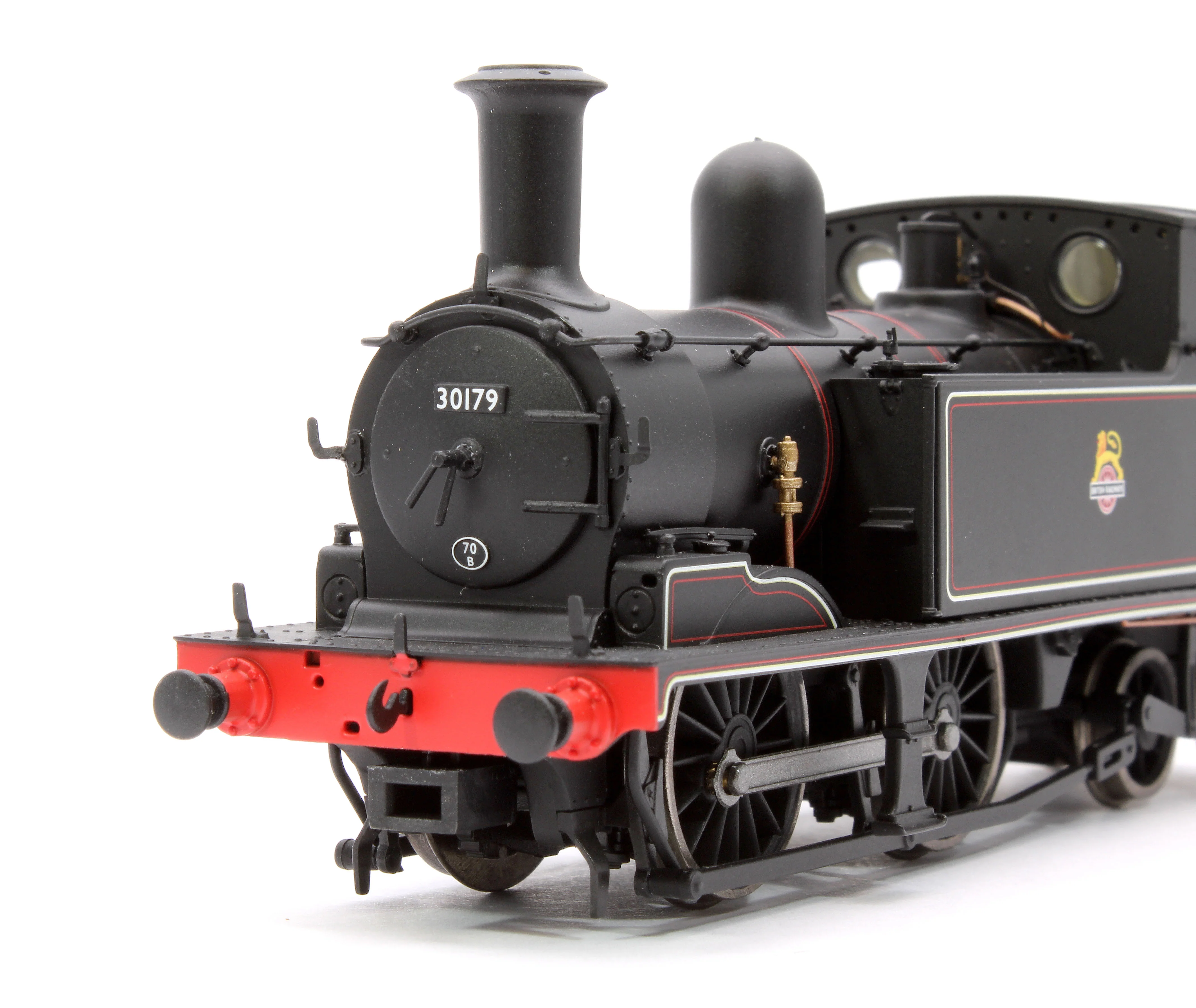 E85017 LSWR Adams O2 30179 BR Lined Black (Early Emblem) Steam Locomotive - Image 9