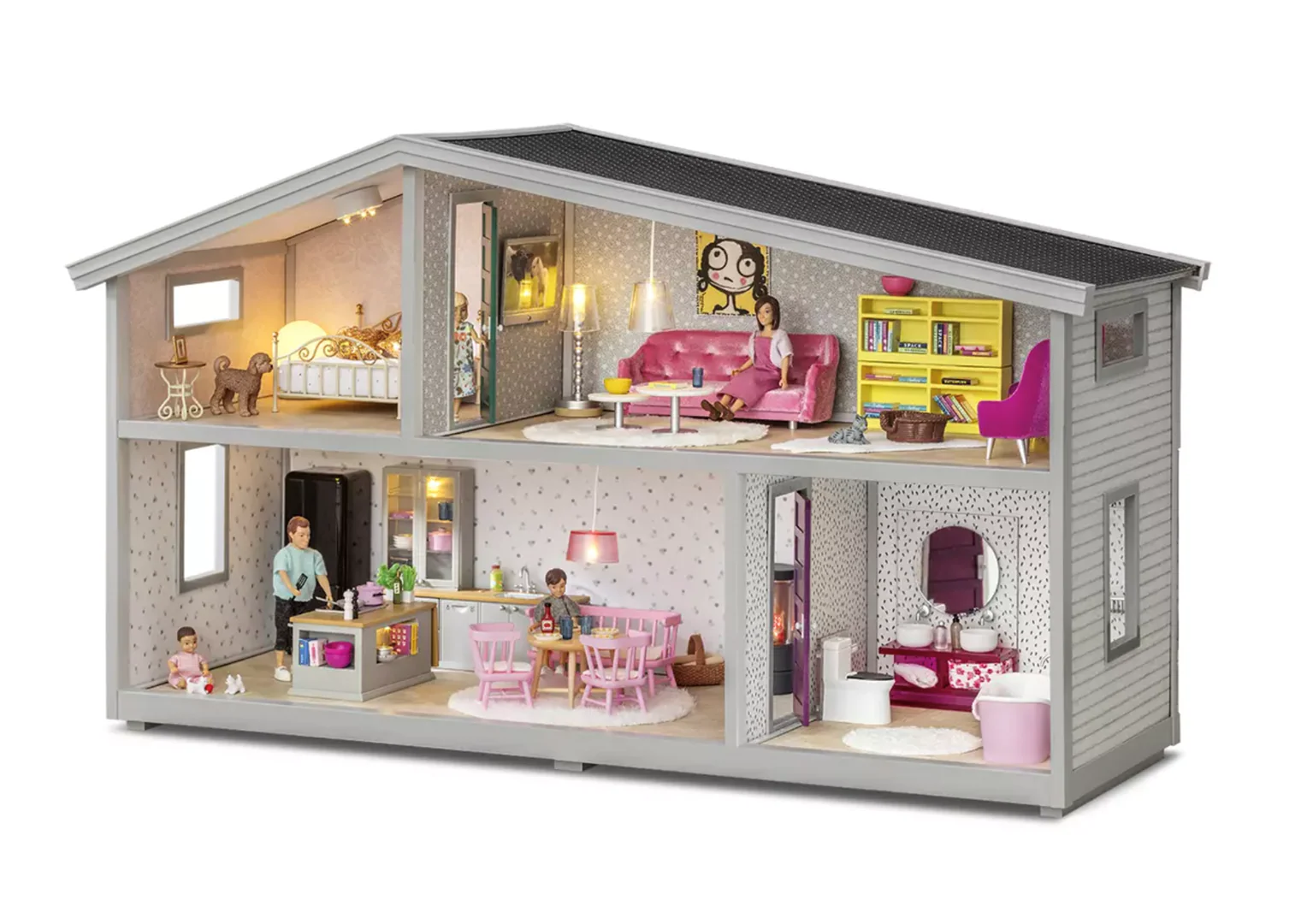 60102100 Lundby Life Doll's House 4 Rooms