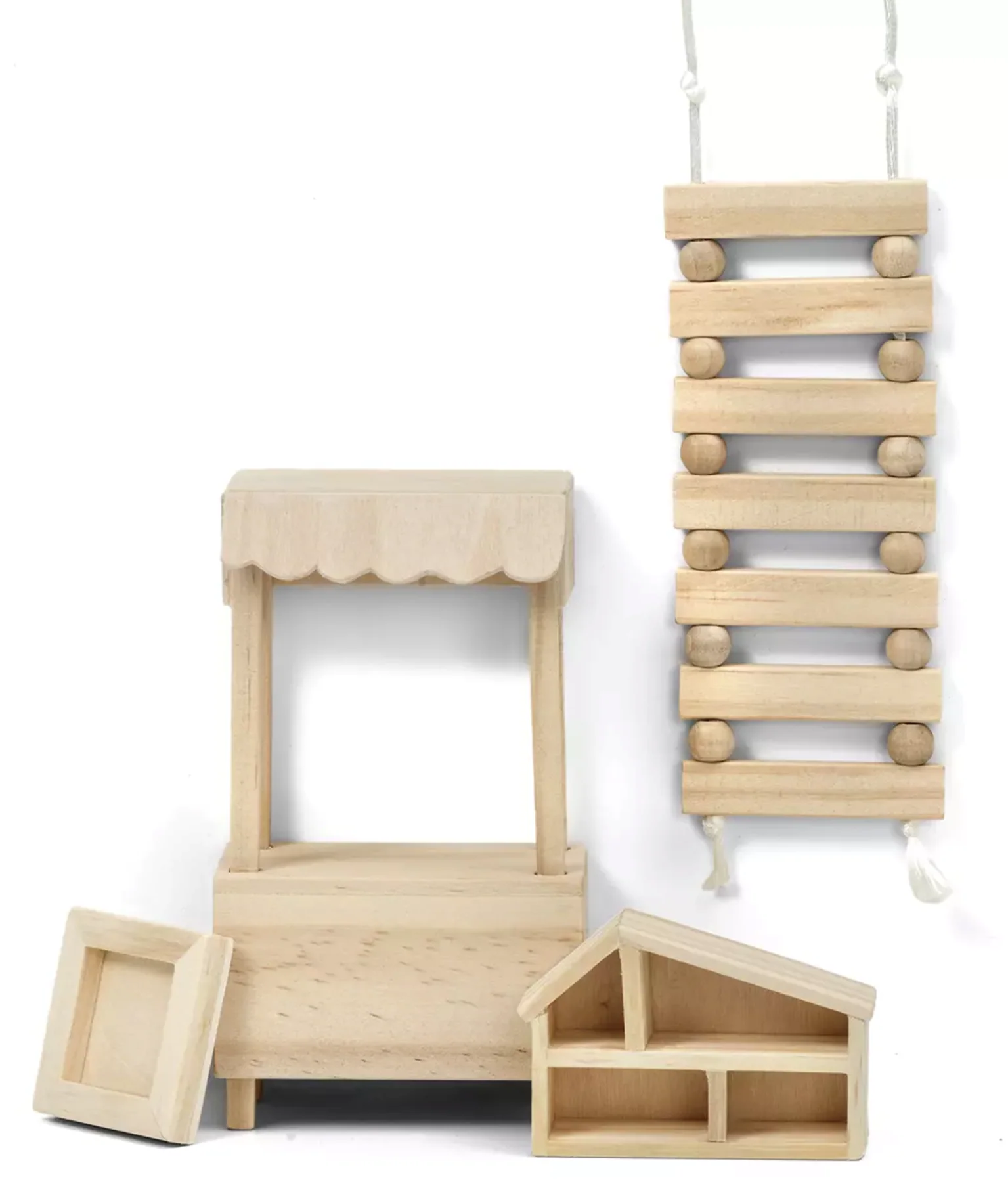 60906500 Lundby Doll's House Accessories Play Set (Natural Wood) - Image 2