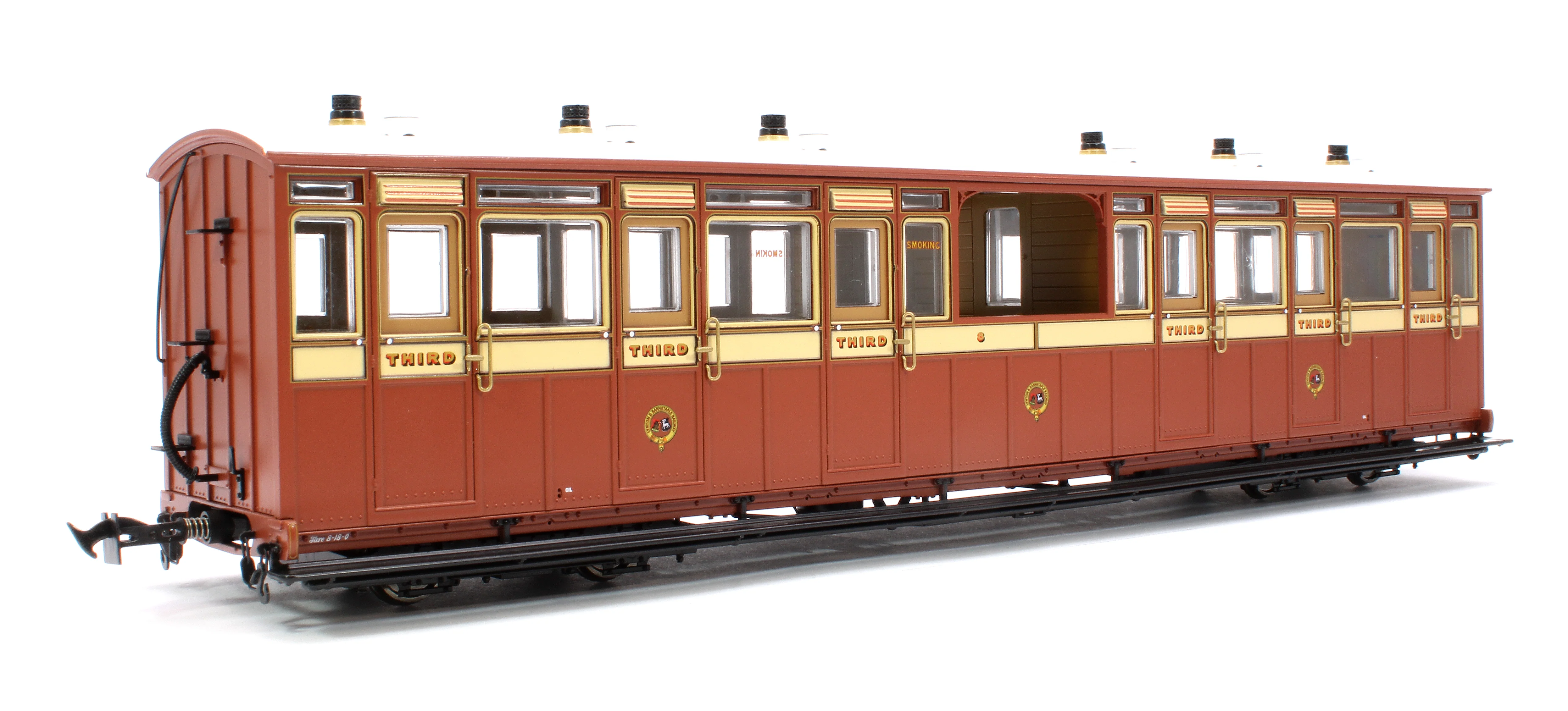 LHT-7NS-001/009/010 Set of 3 Lynton & Barnstaple Manning Wardle Steam Locomotive & Coaches - Image 3