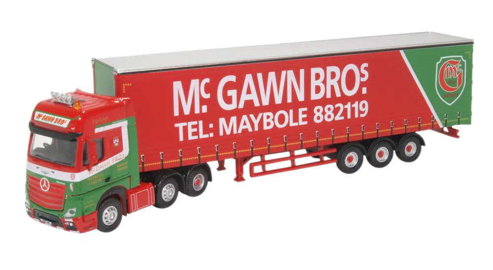 76MB007 Mercedes Actros GSC Curtainside McGawn Bros